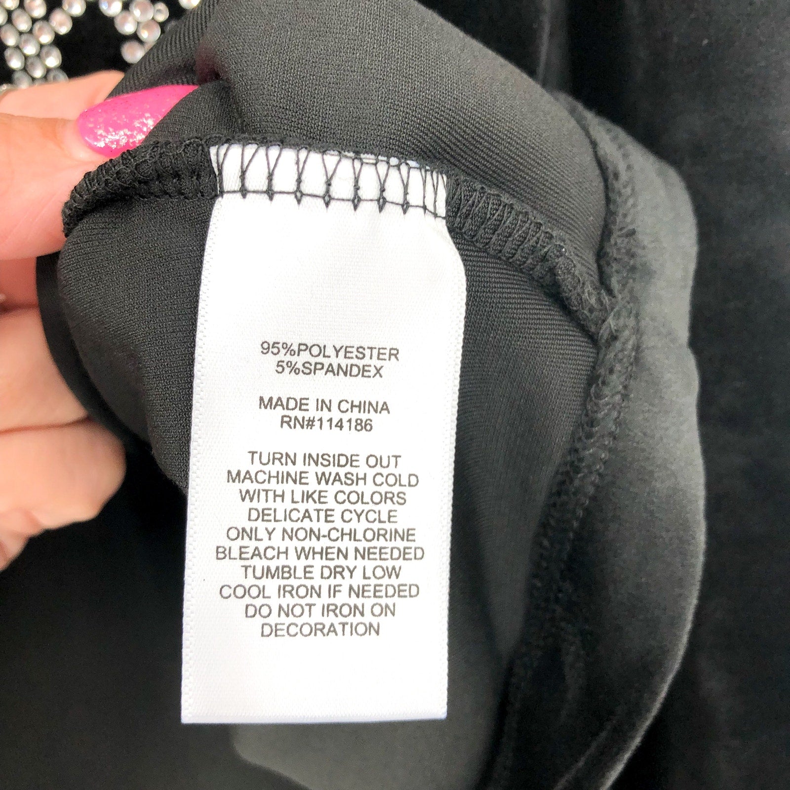 JUICY COUTURE Womens Balloon Sleeve Crop Sweatshirt Large Black Liquorice NWT
