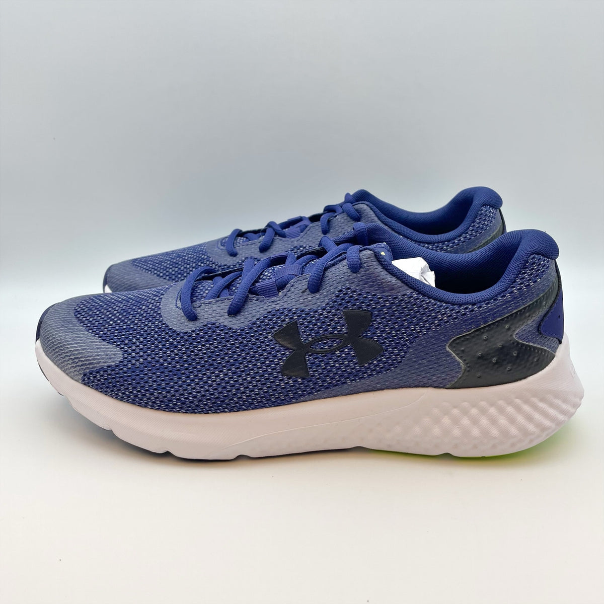 Under Armour Mens Charged Rogue 3 Athletic Shoe Size 10.5 Black Blue Running NIB