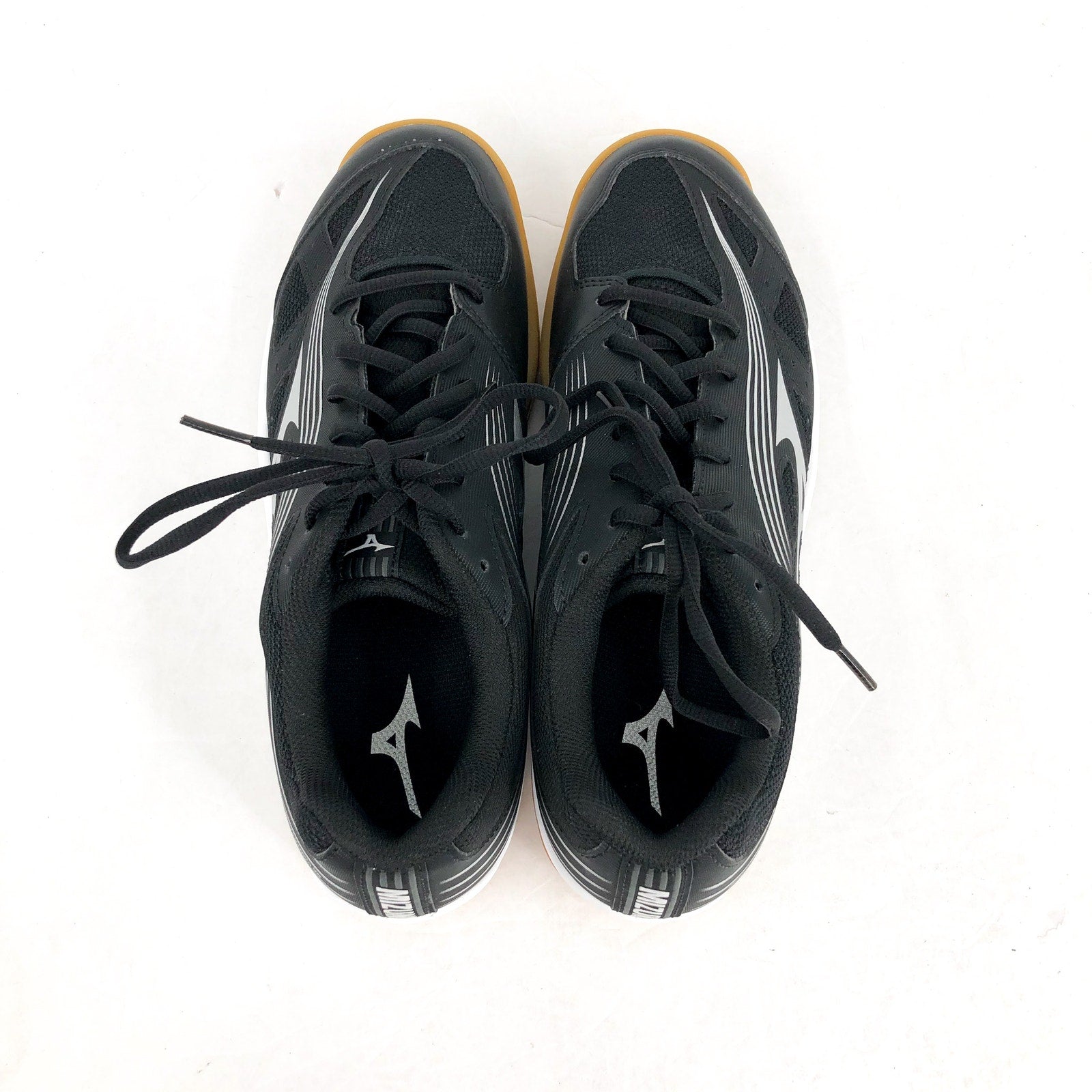 MIZUNO Womens Cyclone Speed 3 Volleyball Shoes Size 11 Black Silver Lace Up NWOB