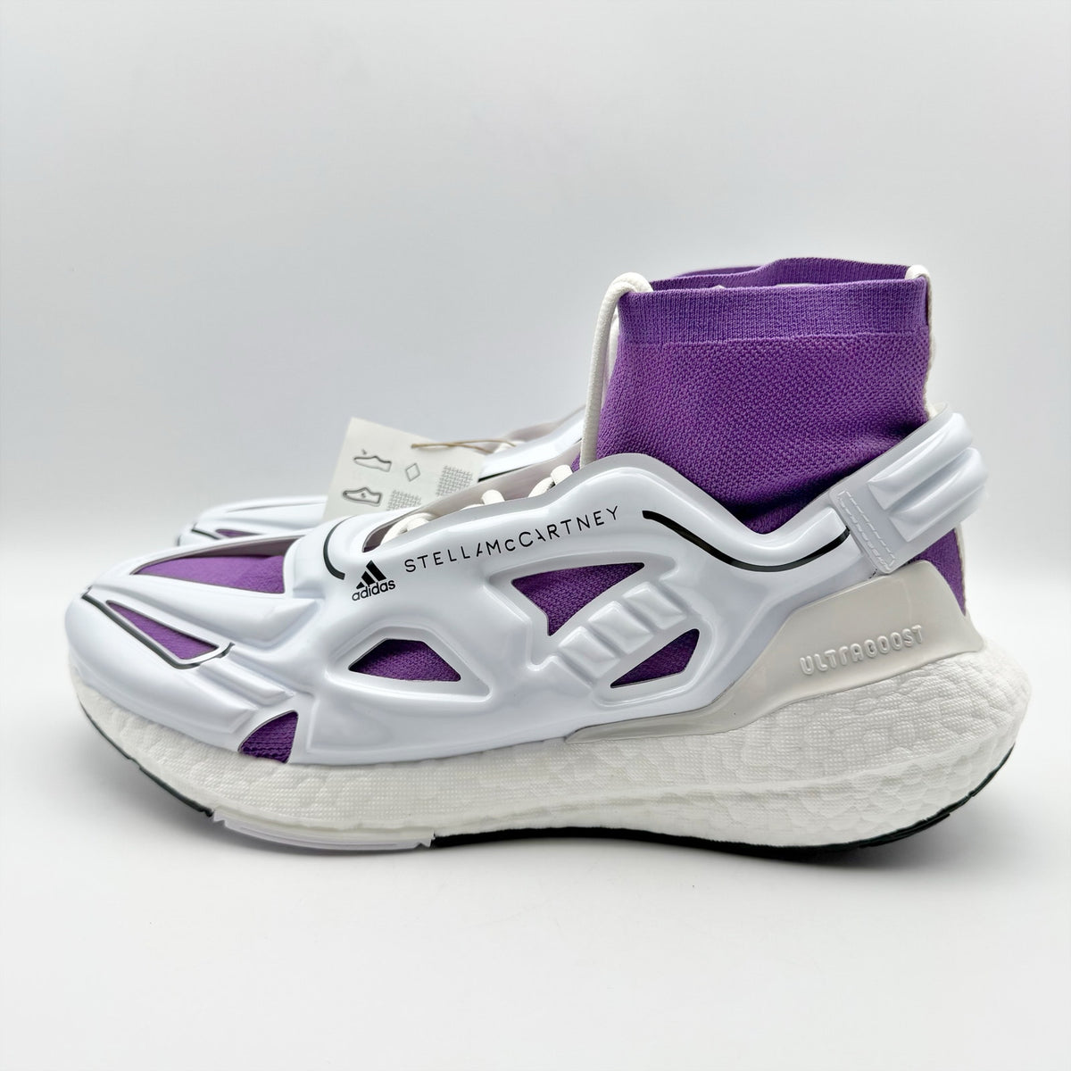 Adidas Stella McCartney Womens Ultraboost 22 Elevated Sneaker Size 9.5 White Purple