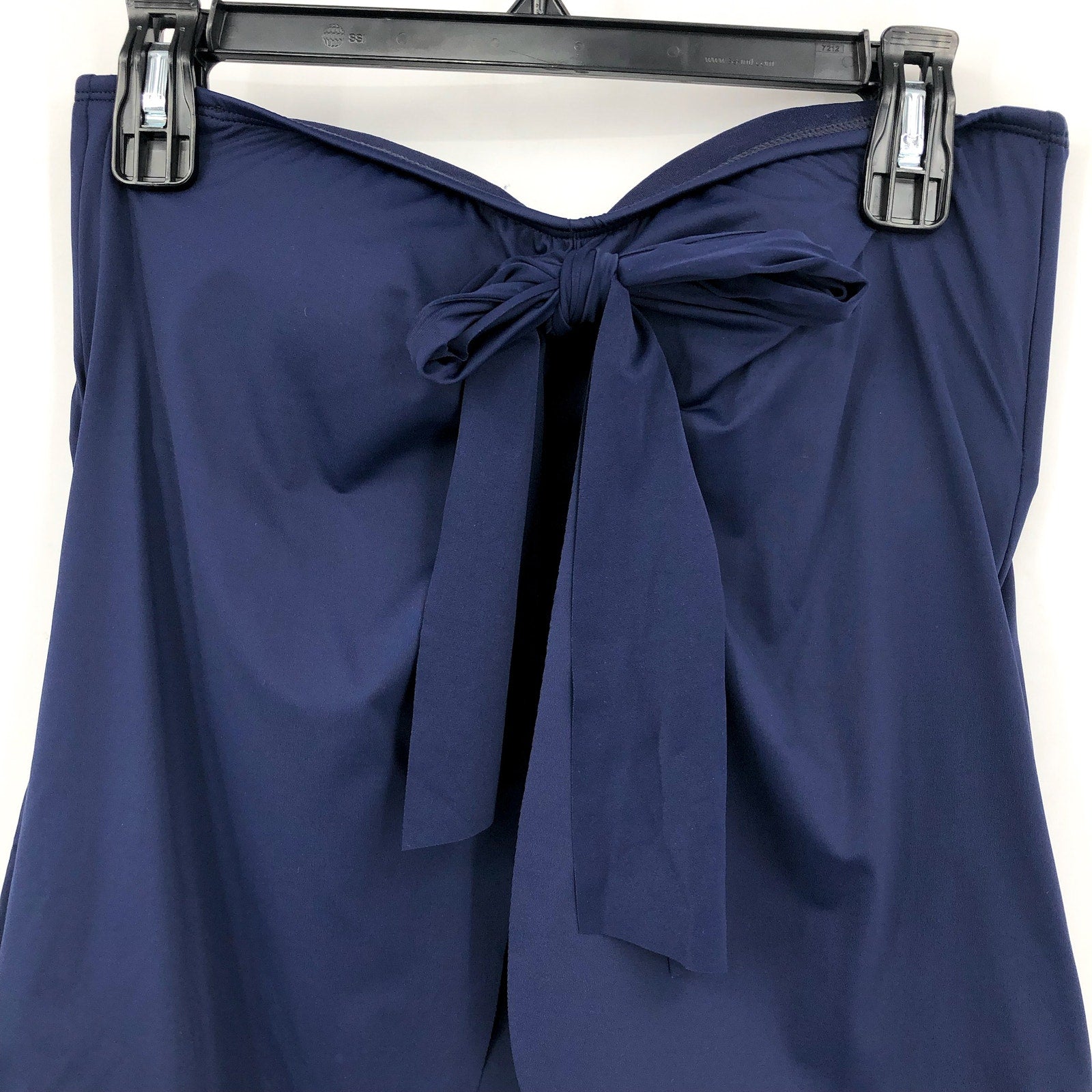 TOMMY BAHAMA Bandini Swim Top Small Navy Blue Pearl Sarong Strapless NWT