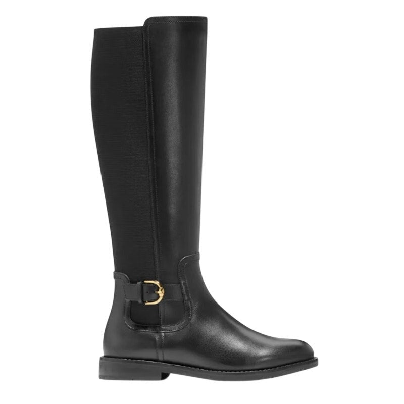 Cole Haan Womens Celestina Knee High Boots Size 8.5 M EU 39 Black Leather NIB