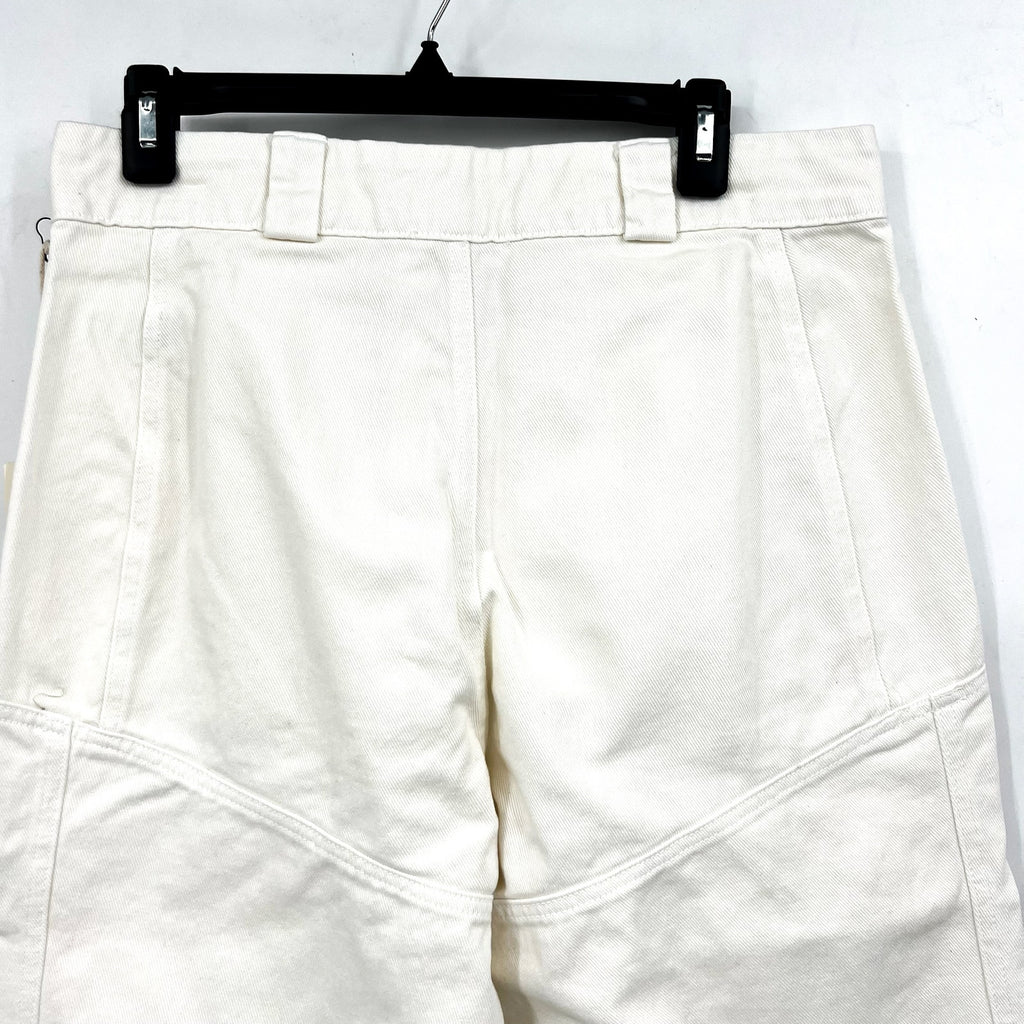 LACAUSA Women's Diego Cargo Trouser Jeans Size 8 Parchment White High Rise NWT