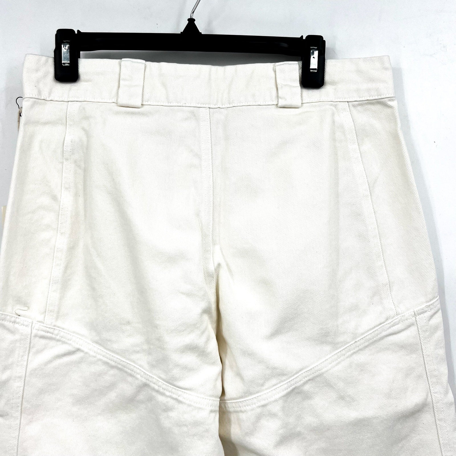 LACAUSA Women's Diego Cargo Trouser Jeans Size 8 Parchment White High Rise NWT