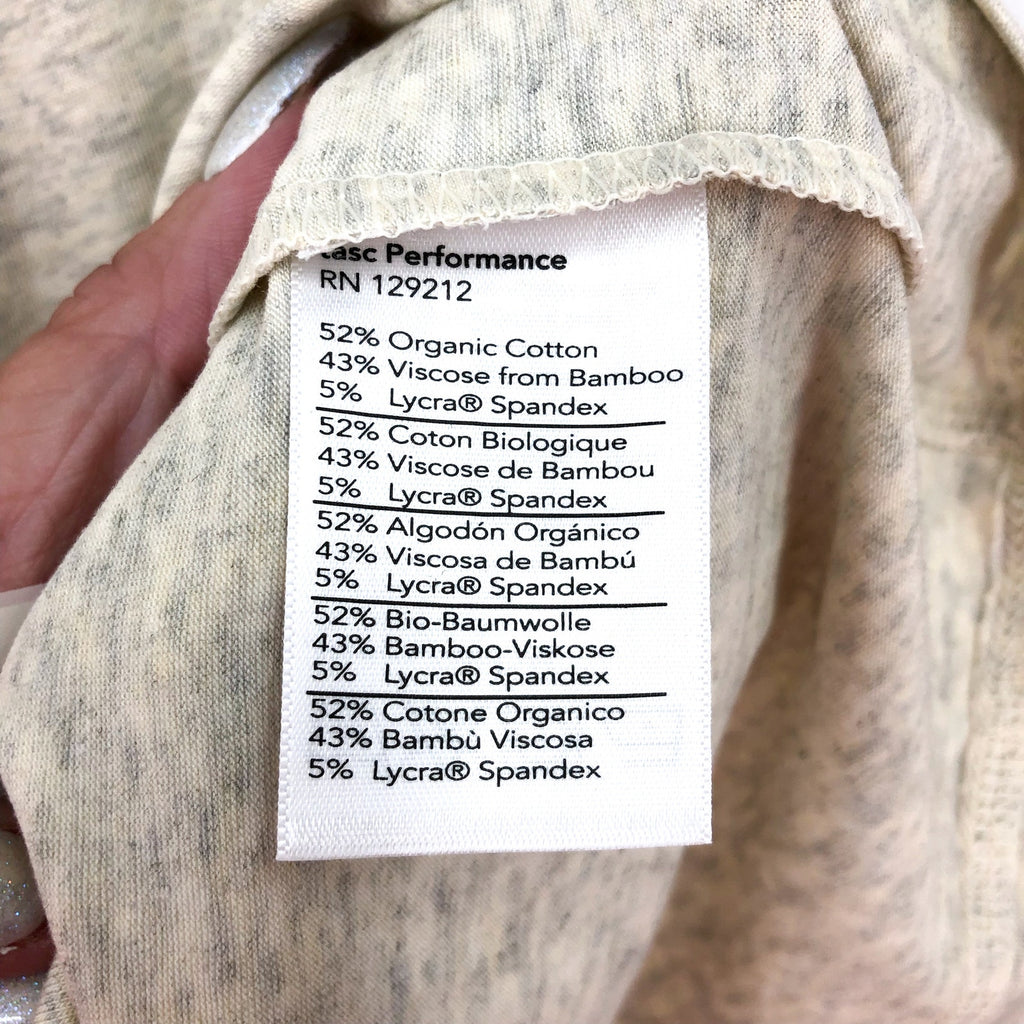 TASC Mens Performance Carrollton Fitness T-Shirt Small Beige Mineral Heather NWT