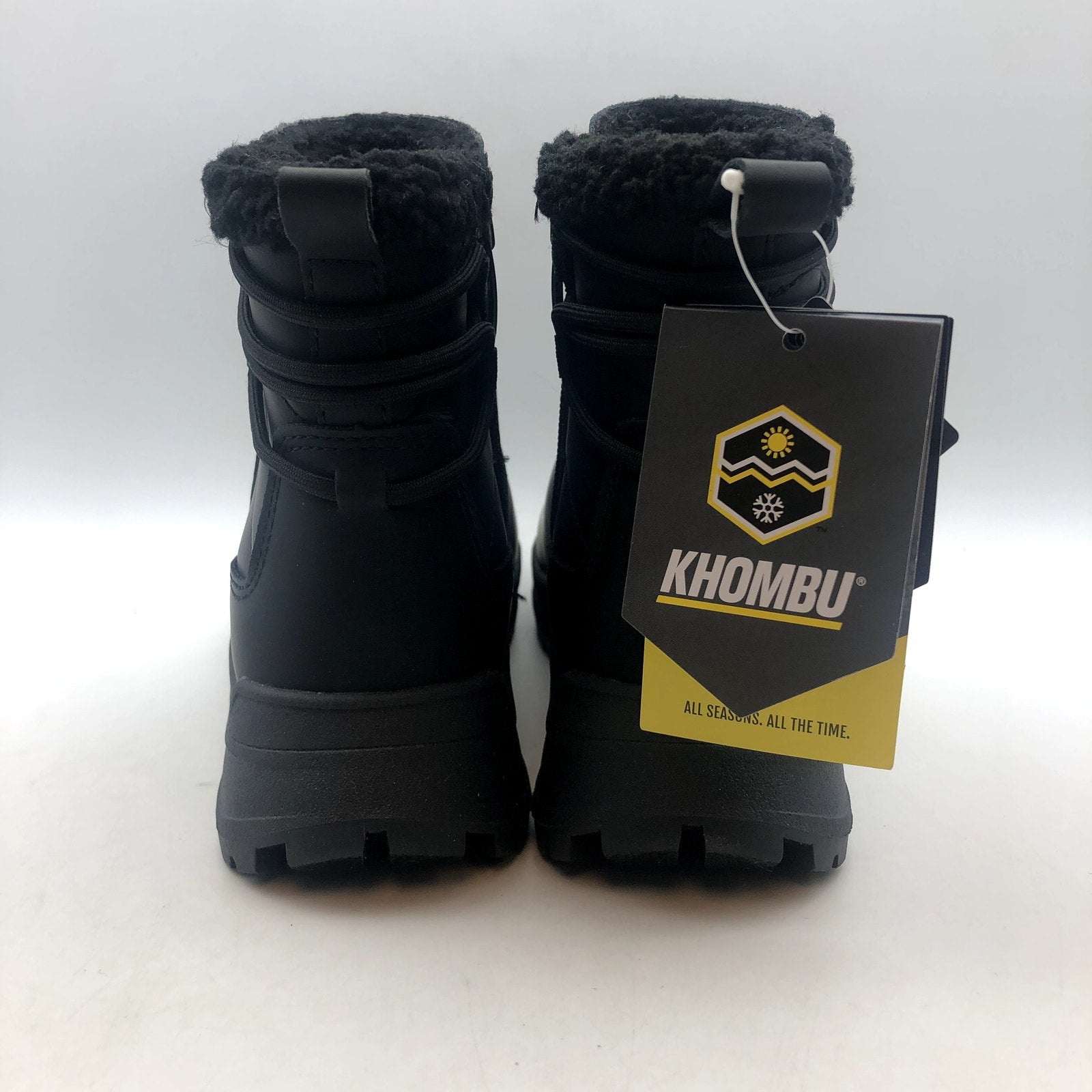 Khombu Womens Sarah Snow Boots Size 7 Black Water Repellant Insulated NIB