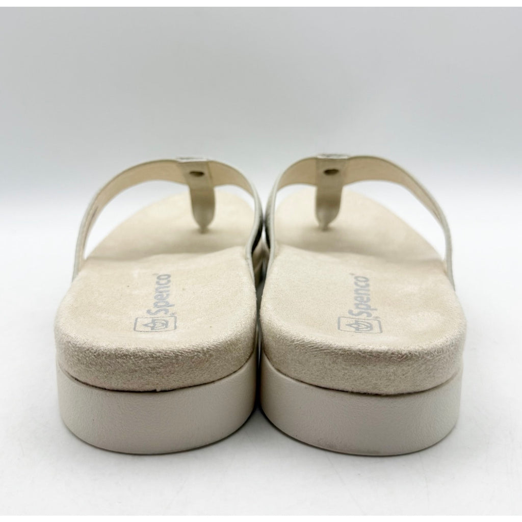 Spenco Waco Women's Laguna Ellie Flip Flop Sandal Size 5.5 WIDE Cloud Beige NIB
