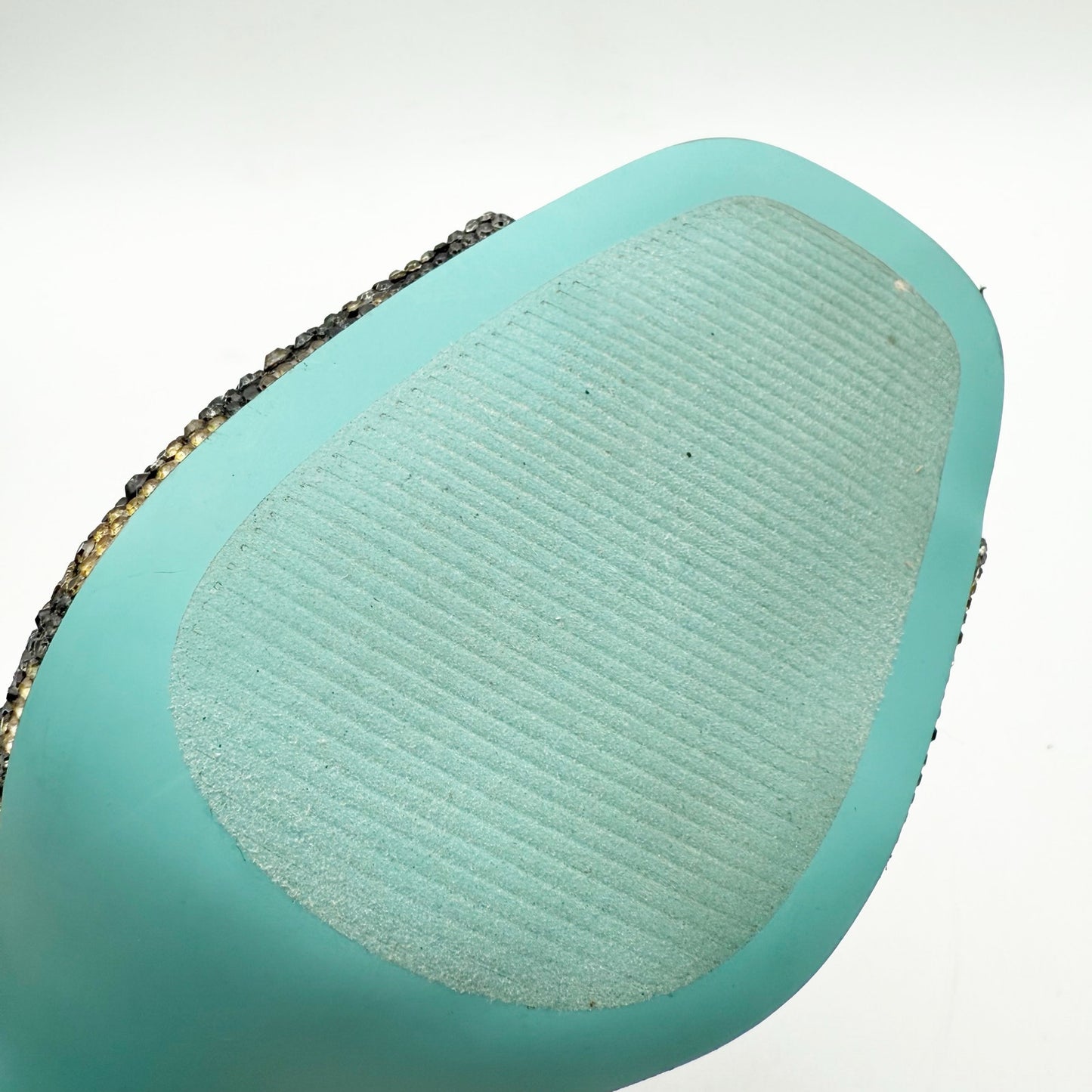 Betsey Johnson Womens Mina Heeled Sandals US 6 M Black Gold Rhinestone NWOB