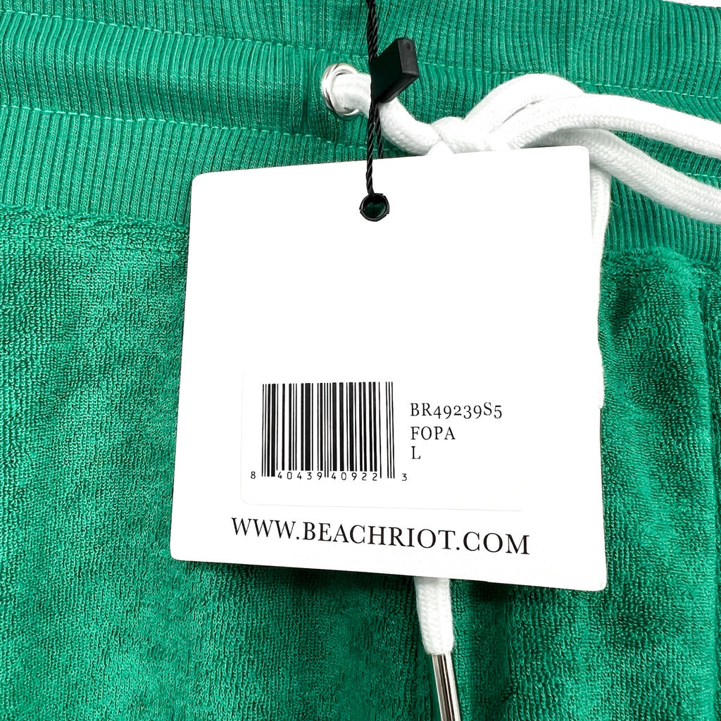 BEACH RIOT Women's Rynn Velour Shorts Large Forest Park Drawstring NWT
