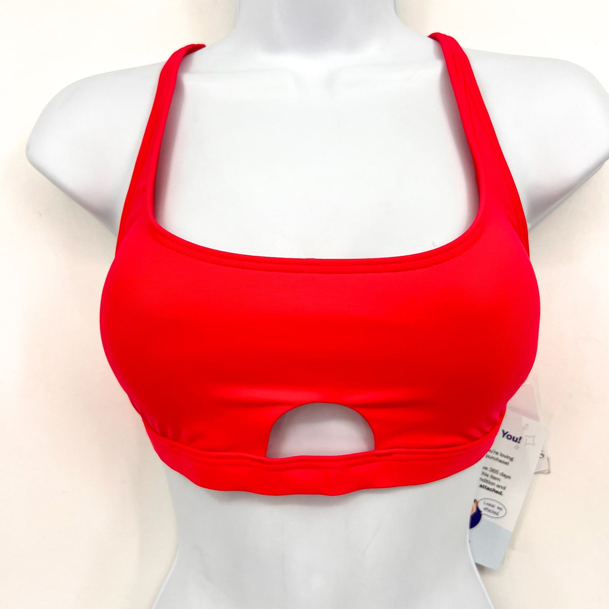 SUNSETS Women's Brandi Bralette Swim Top Small Red Geranium Multi-Wear NWT