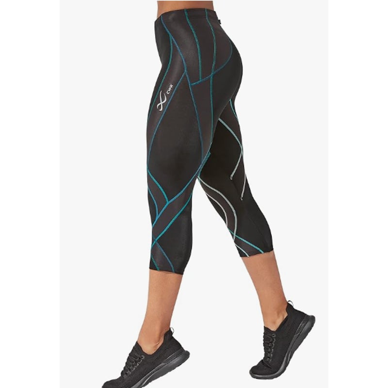 CW-X Women's Endurance Generator 3/4 Compression Tight XS Black/Deep Lake NWOT