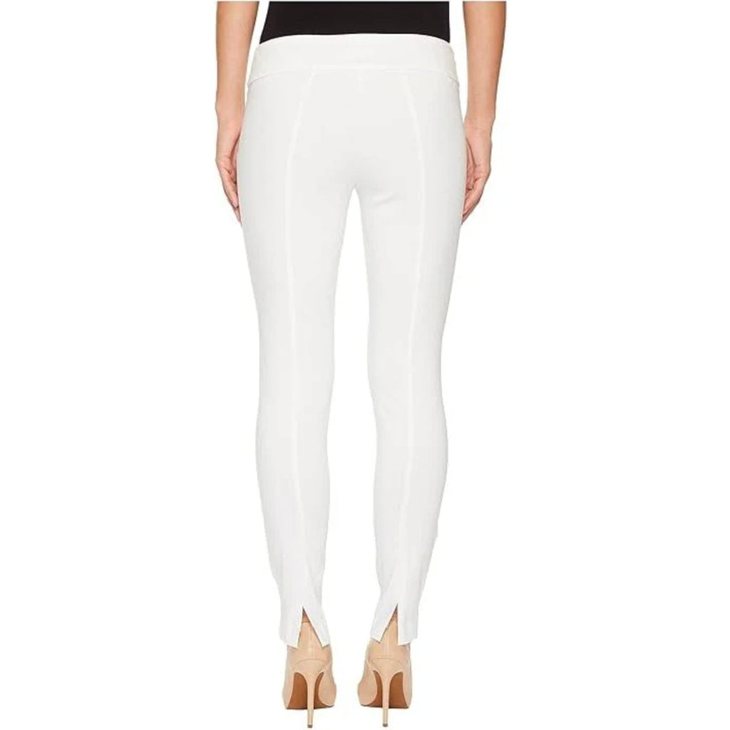 ELLIOTT LAUREN Women's Classic Pull-On Ankle Pants Size 14 White Back Slit NWOT