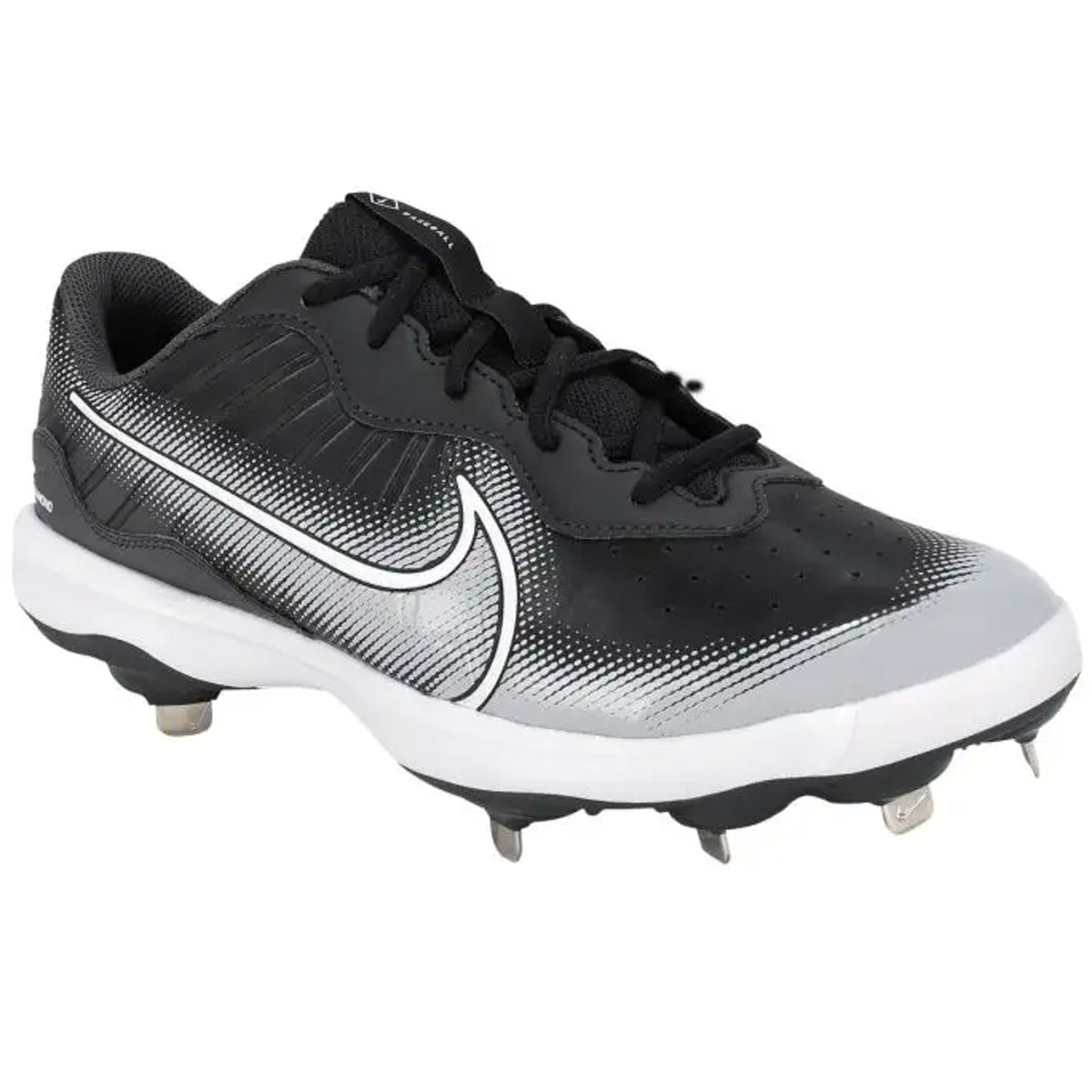 Nike Mens Alpha Huarache Varsity 4 Low Baseball Cleats US 12 Black Grey NWOB
