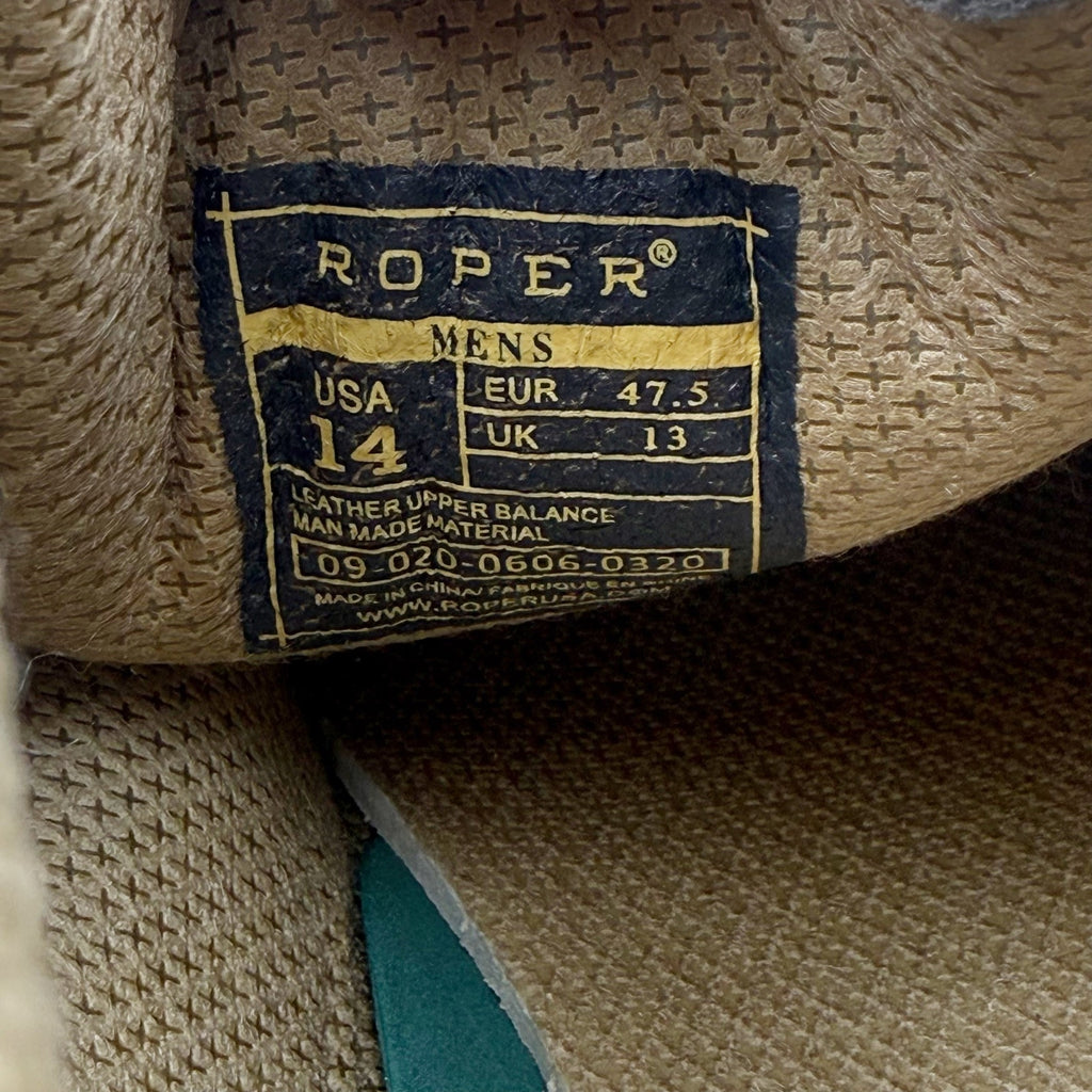 Roper Mens Gum Sticker Chukka Ankle Boots Size 14 EU 47.5 Tan Taupe Suede NWT