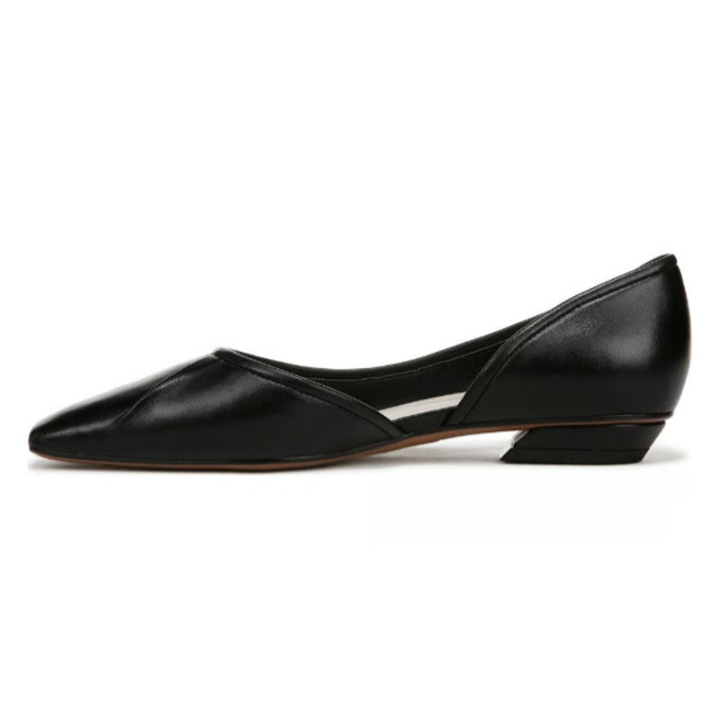 Franco Sarto Womens Debrah Flats US 9.5 M EU 40.5 Black Leather NIB