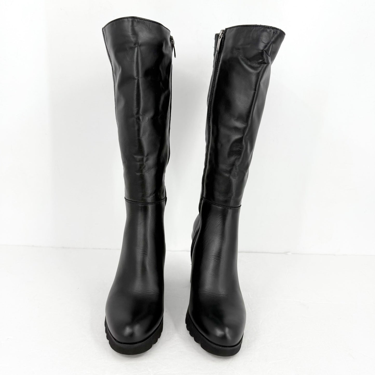 La Canadienne Womens Miles Knee High Boots US 8.5 M Black Leather NWOB