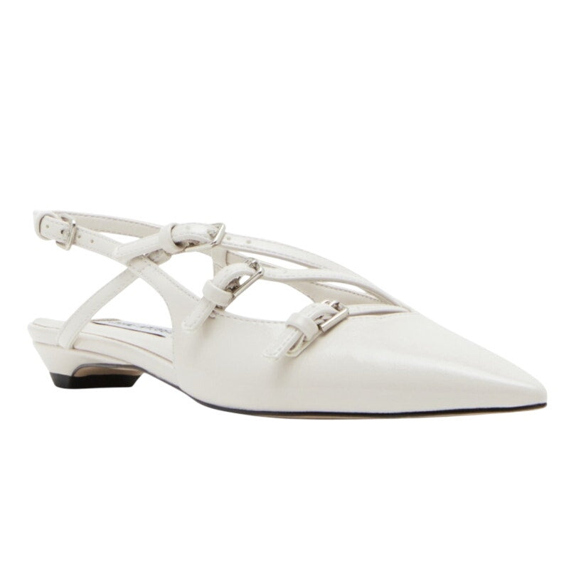 Steve Madden Womens Peony Mules US 7 M Off White Bone Slingback NIB