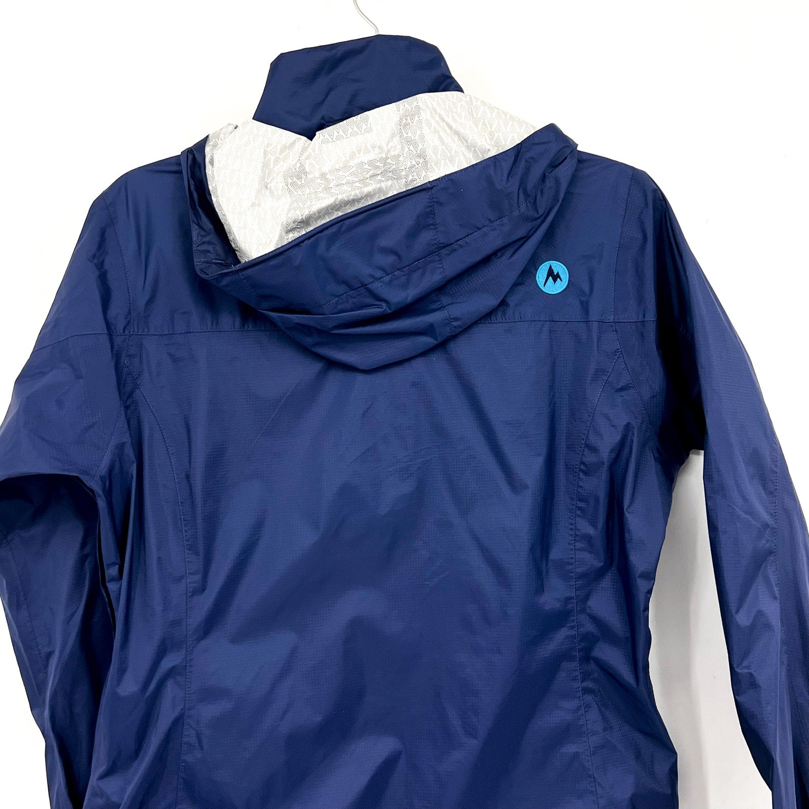 Marmot Womens PreCip Eco Rain Jacket Small Arctic Navy Blue Waterproof NWT