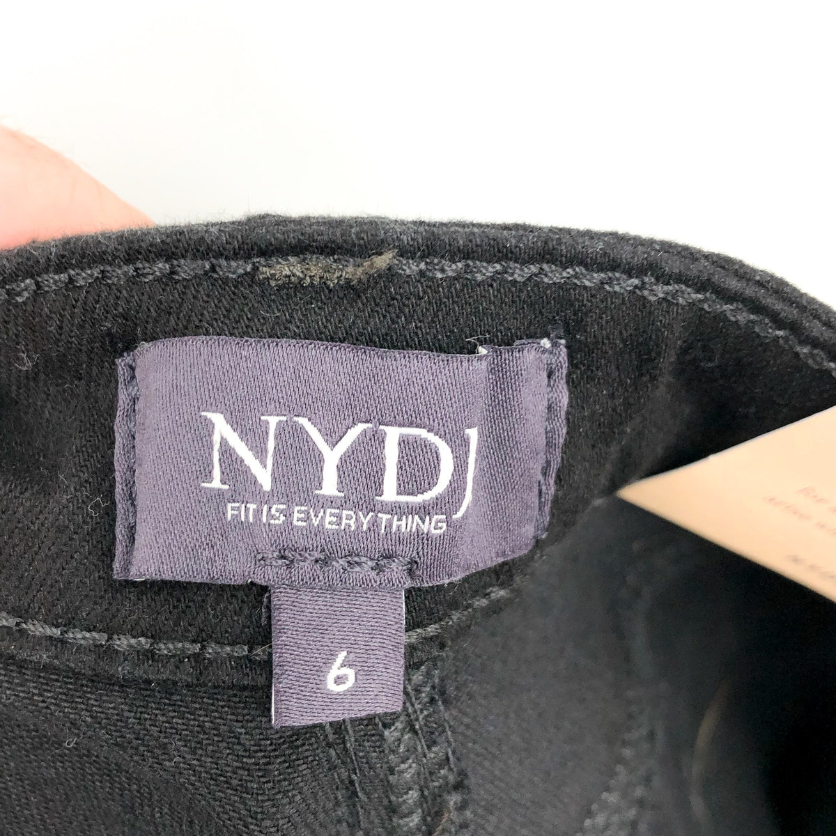 NYDJ Women's Ami Skinny Jeans Size 6 Black High Rise Lift Tuck Technology NWT