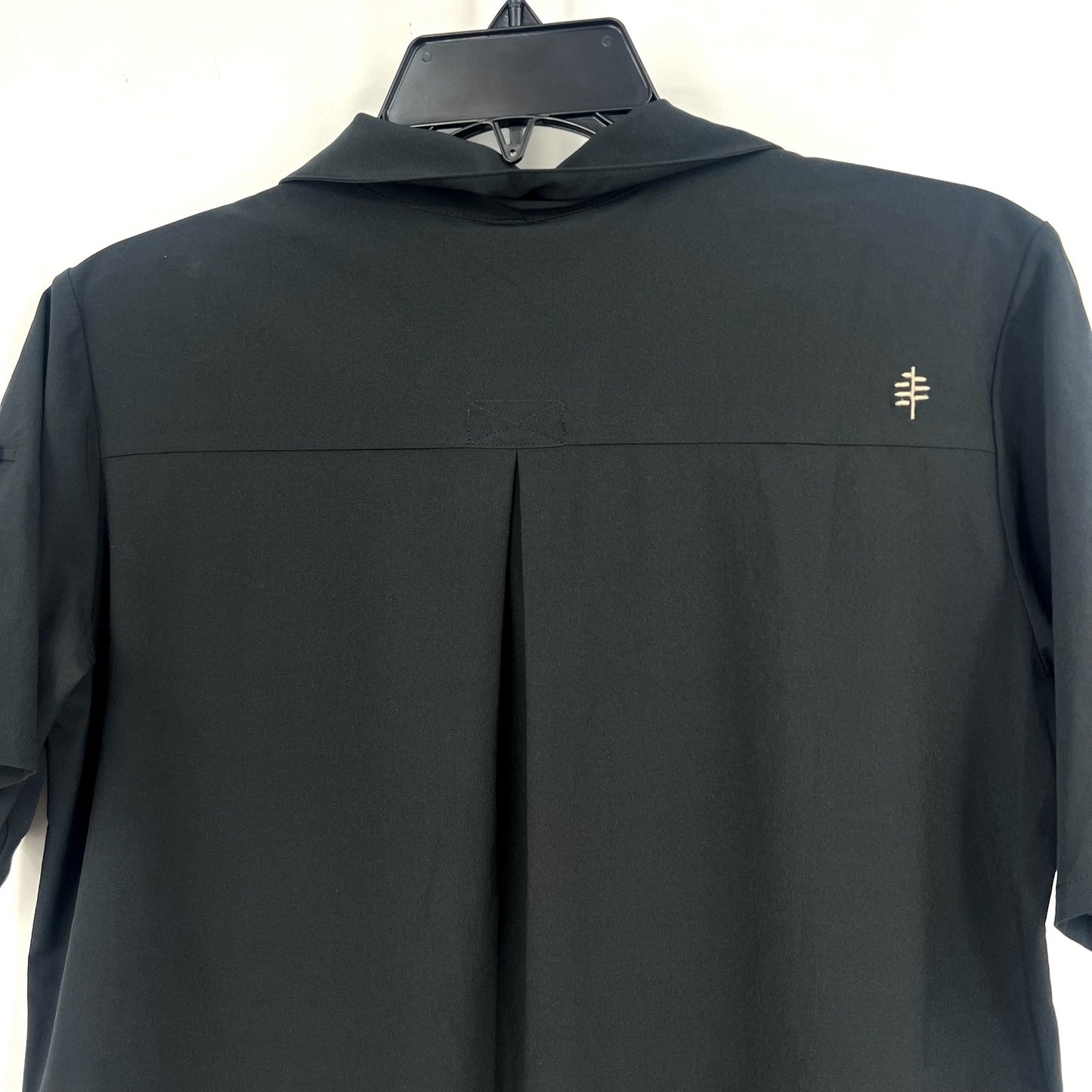 ROYAL ROBBINS Spotless Evolution Meadow Short Sleeve Shirt Small Jet Black NWT