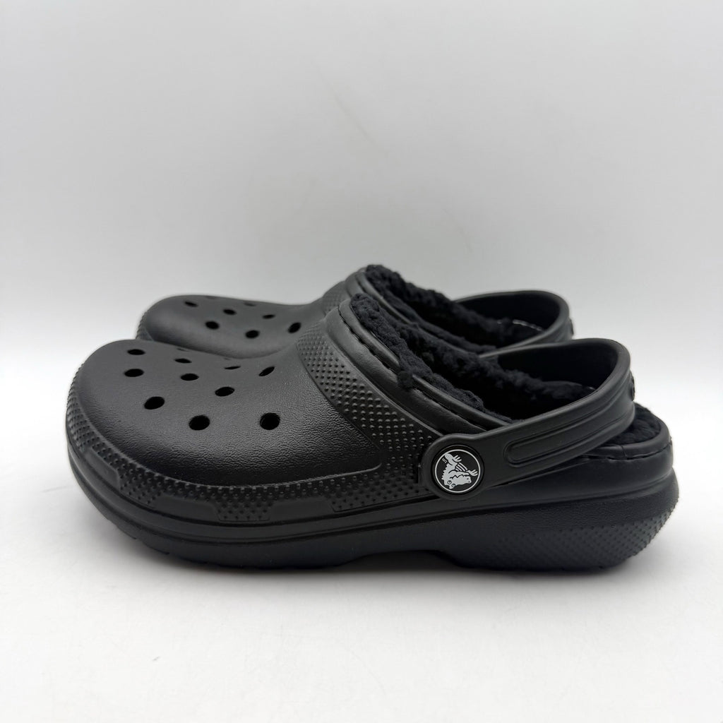 Crocs Kids Classic Lined Clogs C13 EU 30.5 Black Lightweight NWT