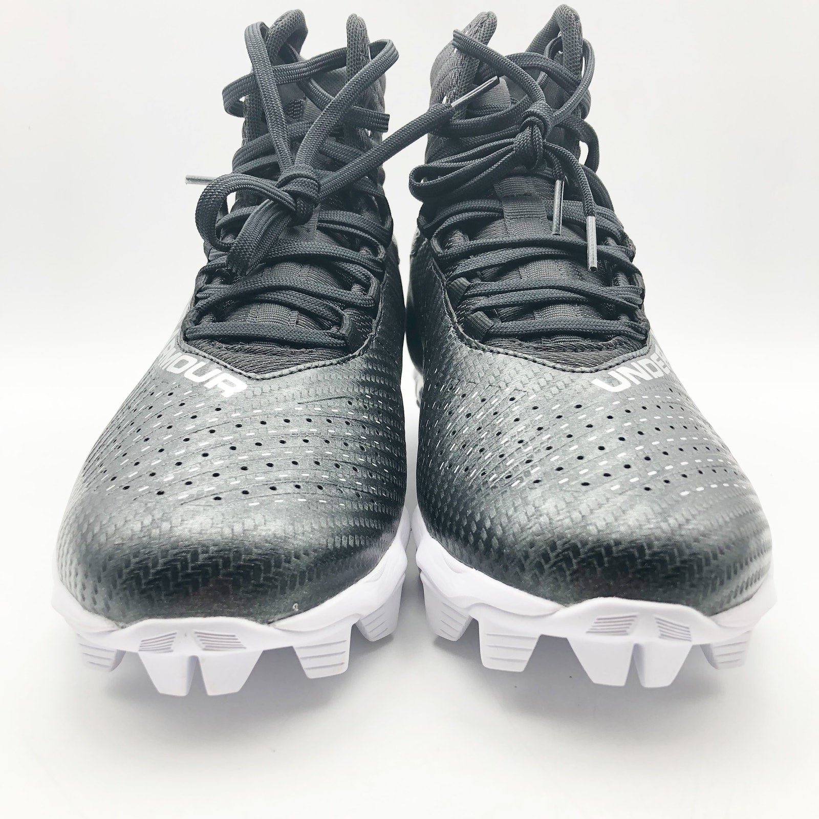 Under Armour Men's Highlight Fran RM 2.0 Football Cleats Size 9 Black White NWOB