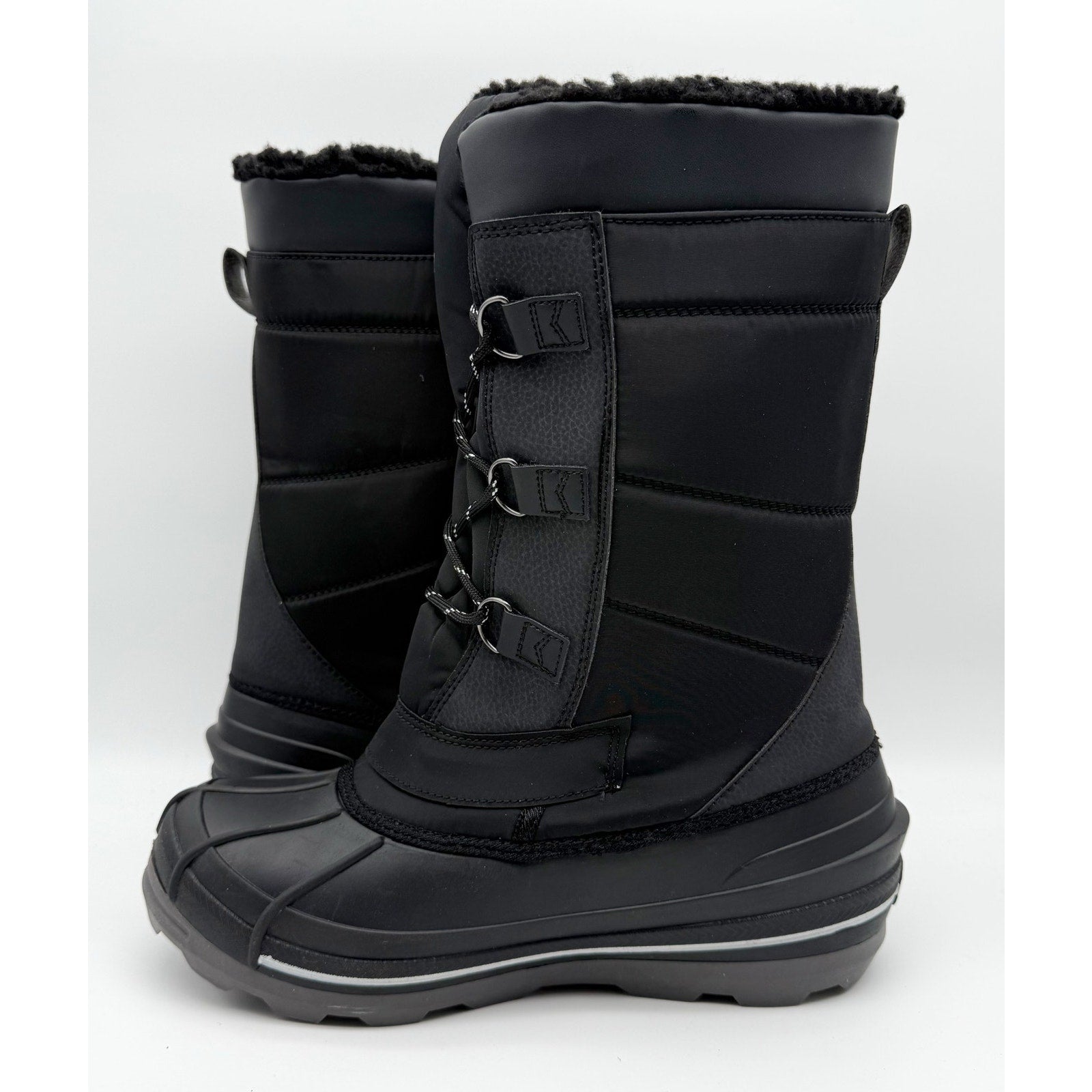 BILLY Footwear Kids Ice II Snow Boots US 7 M EU 39 Black Water Resistant NIB