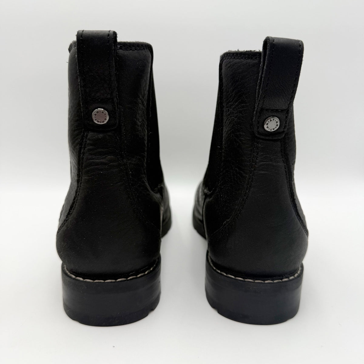 Ariat Womens Wexford Chelsea Boots Size 8.5 B Black Leather Waterproof NWOB
