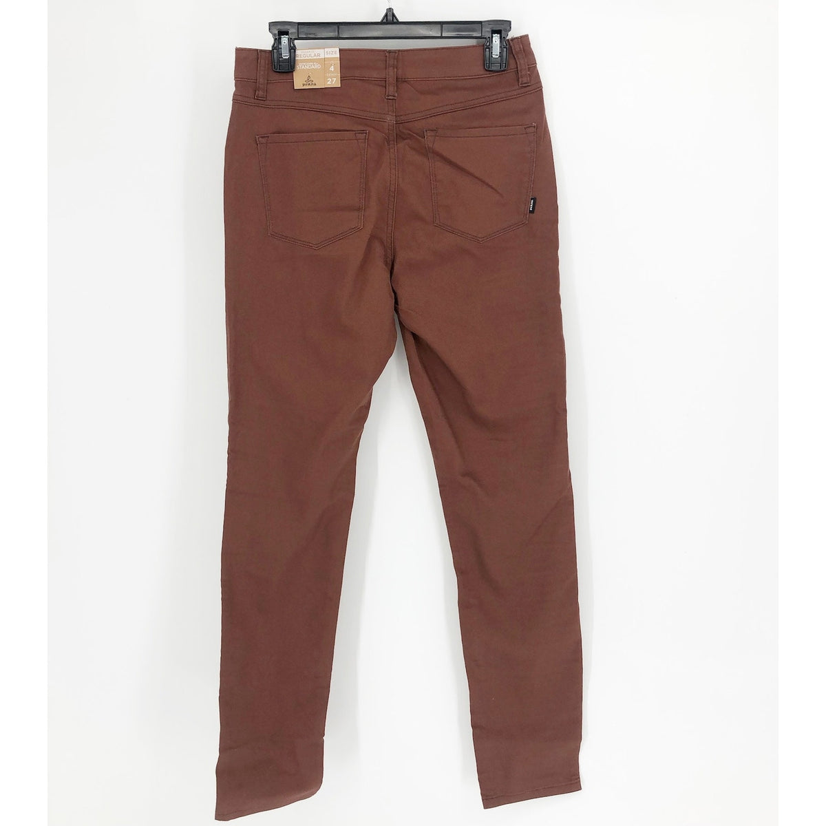 PRANA Womens Kayla Skinny Jeans 27x32 US 4 Brown Manzanita High Rise Stretch NWT