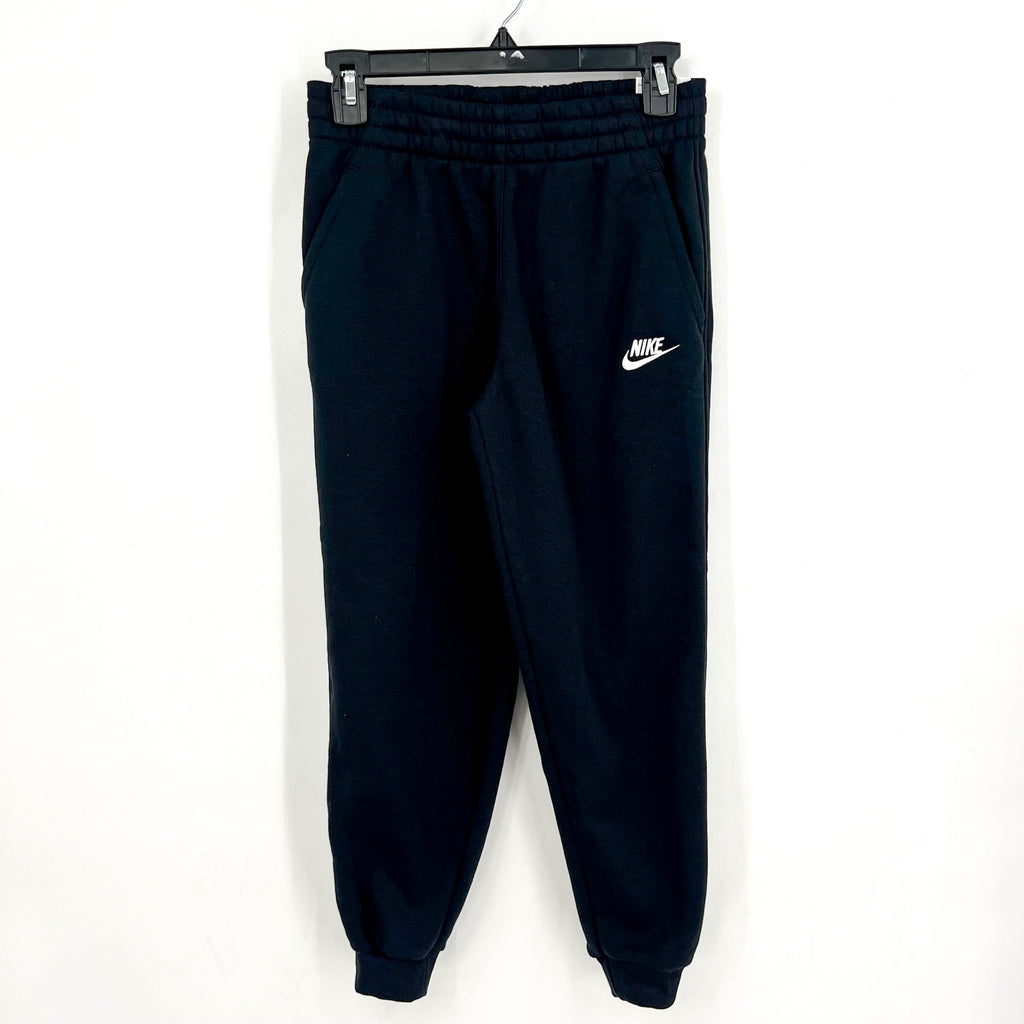 NIKE Kids Sportswear Club Fleece Joggers Pants Medium Black White Boys Girls NWT