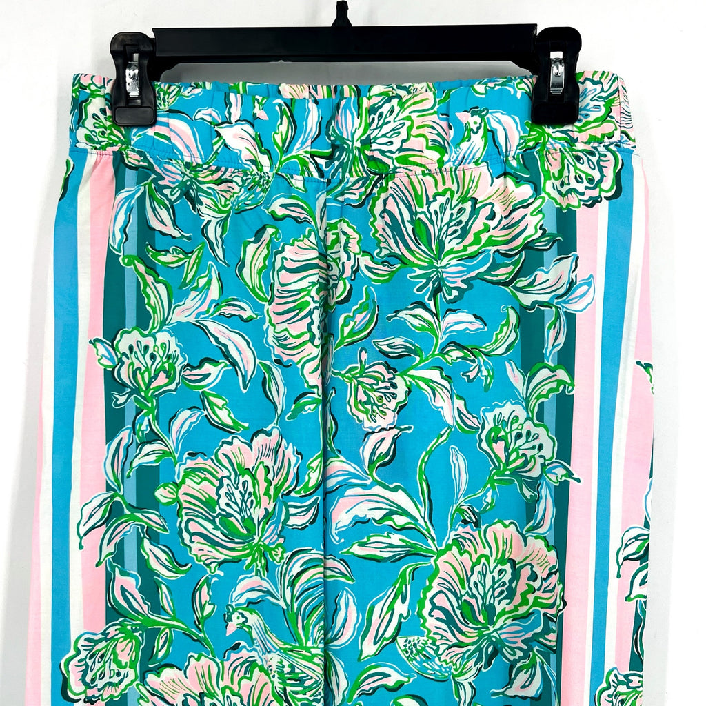 LILLY PULITZER Womens Bal Harbour Palazzo Pants XS Blue Chick Magnet  32" NWT