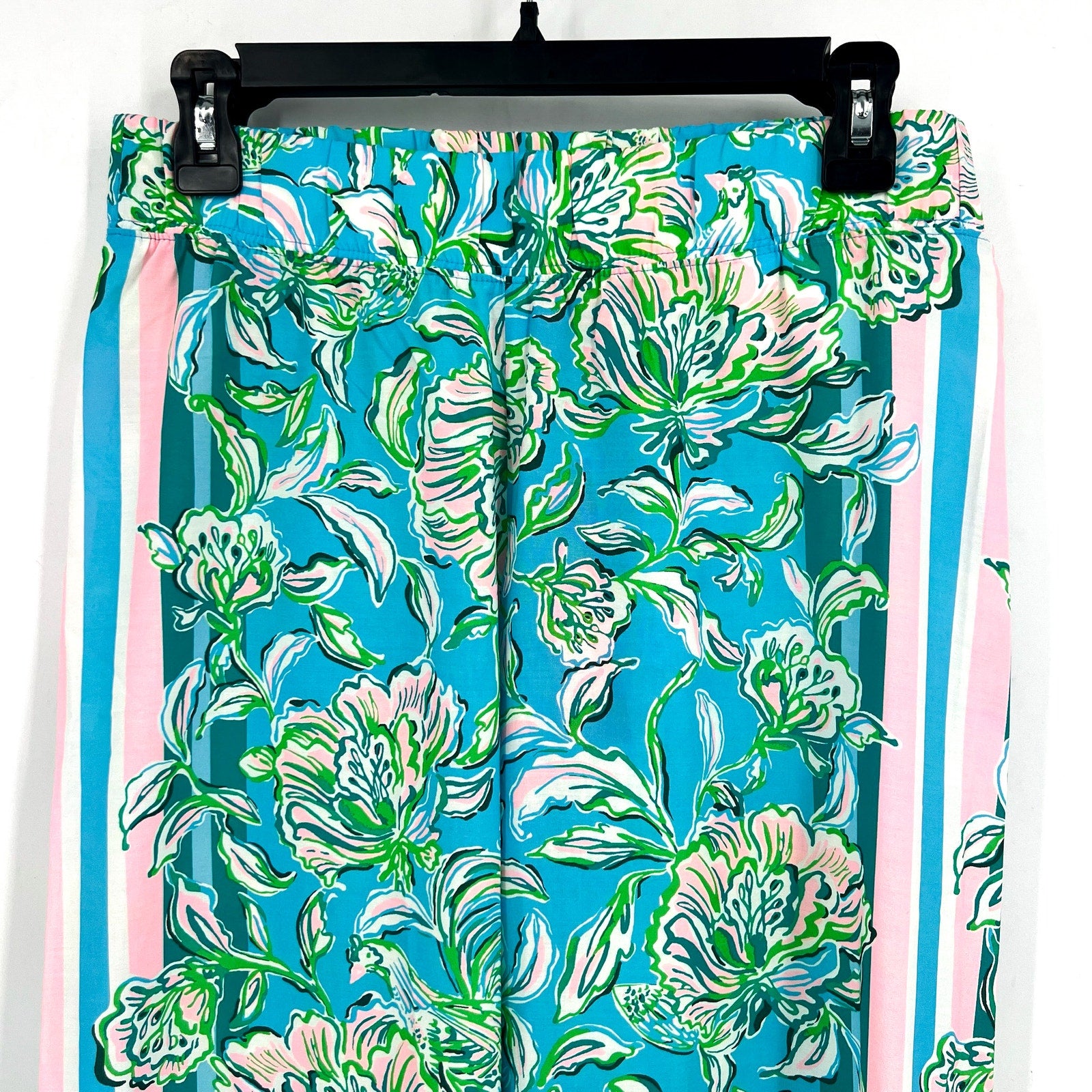 LILLY PULITZER Womens Bal Harbour Palazzo Pants XS Blue Chick Magnet  32" NWT
