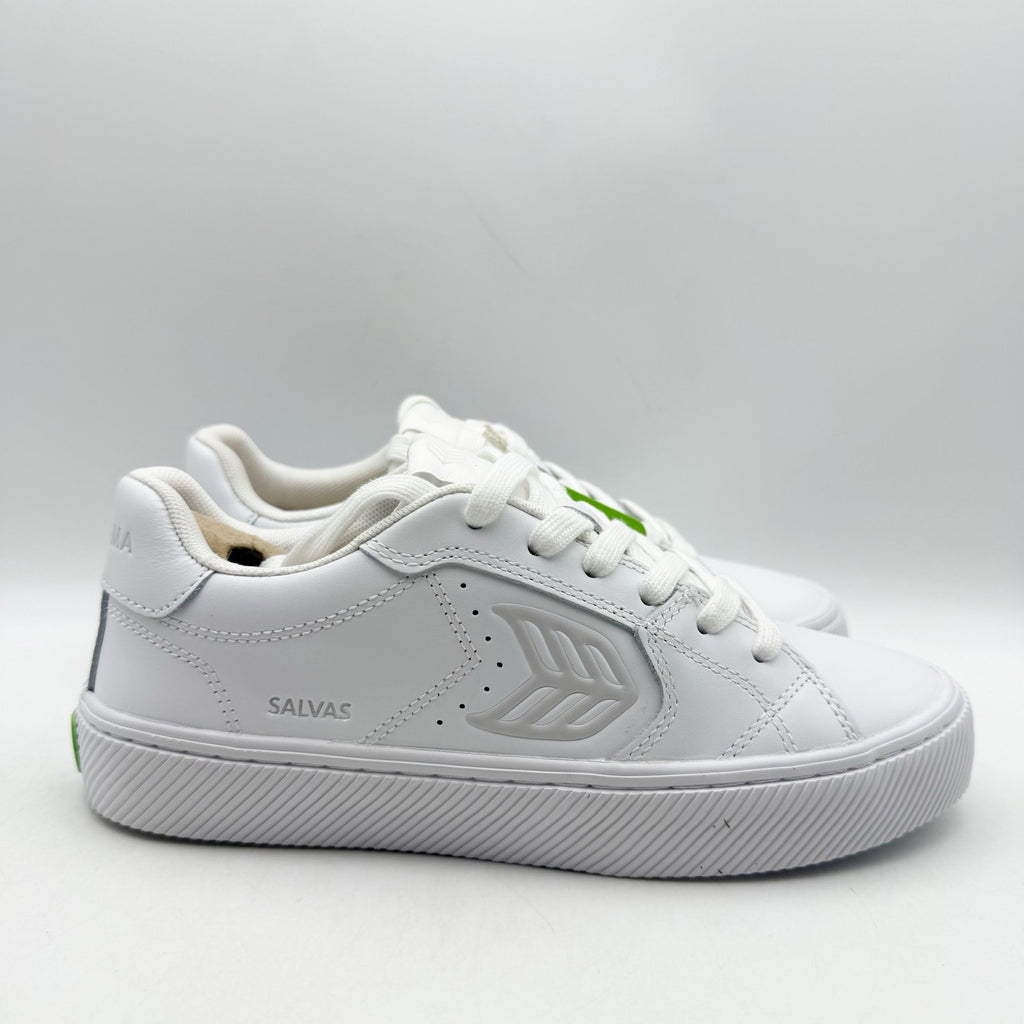 CARIUMA Womens Salvas Low Sneakers US 6.5 EU 37 White Leather NIB