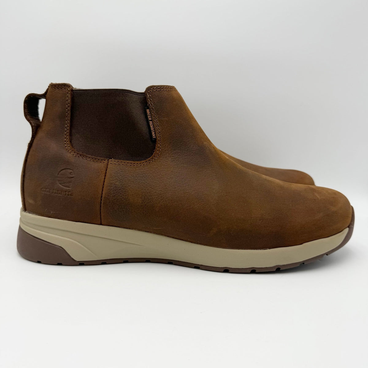 Carhartt Mens Force 4" Romeo Ankle Boots Size 14 Wide Brown Water Resistant NIB
