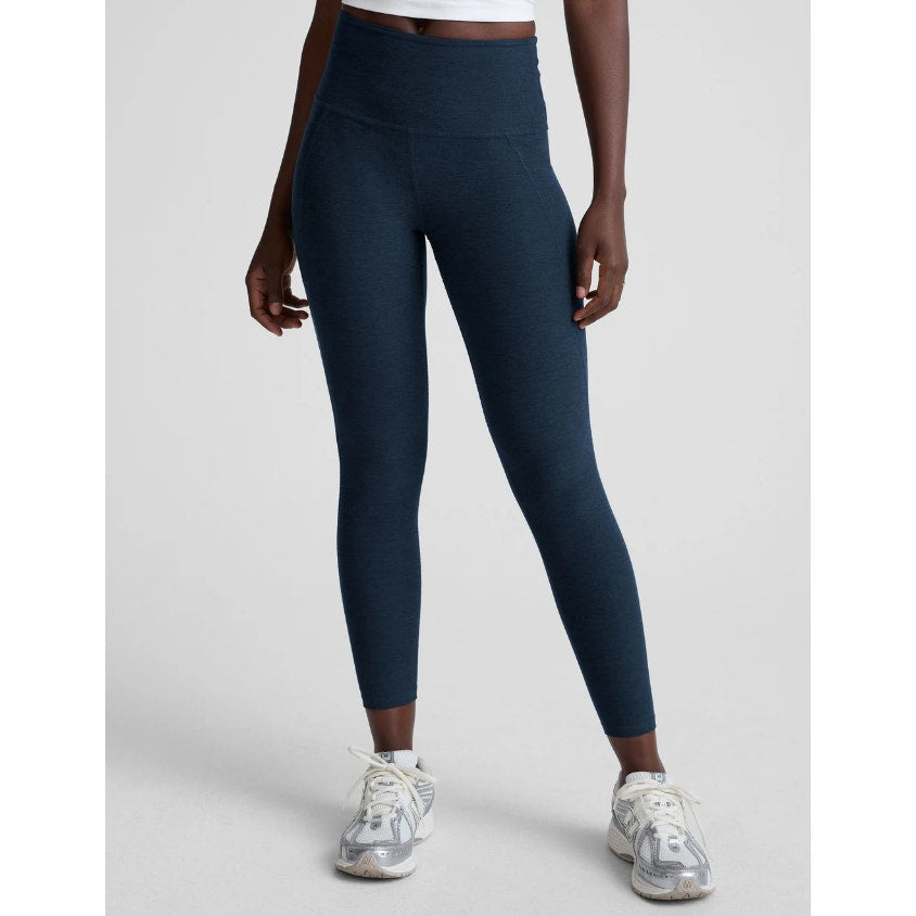 BEYOND YOGA Women's Out Of Pocket Midi Legging Medium Nocturnal Navy Blue NWT