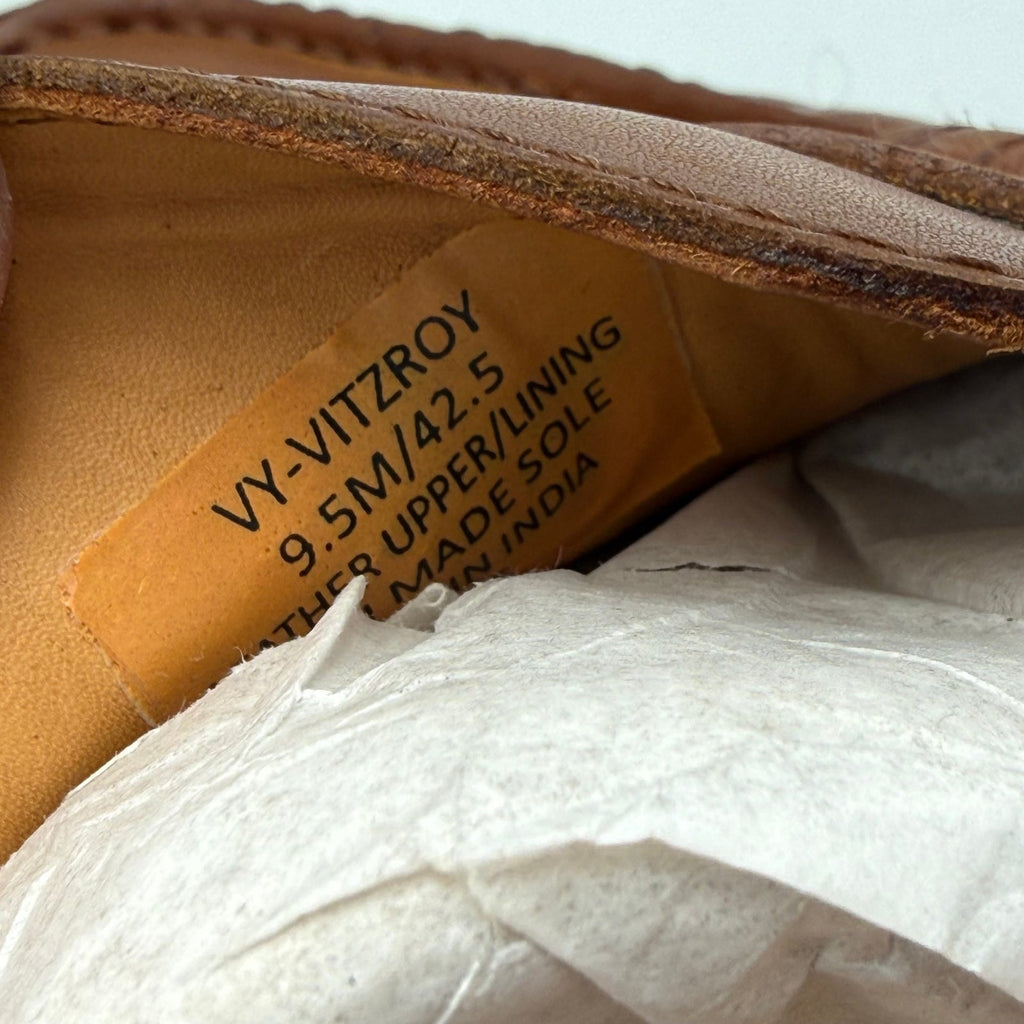 Vince Camuto Mens Vitzroy Driver Loafers Size 9.5 EU 42.5 Brown Tan Leather NIB