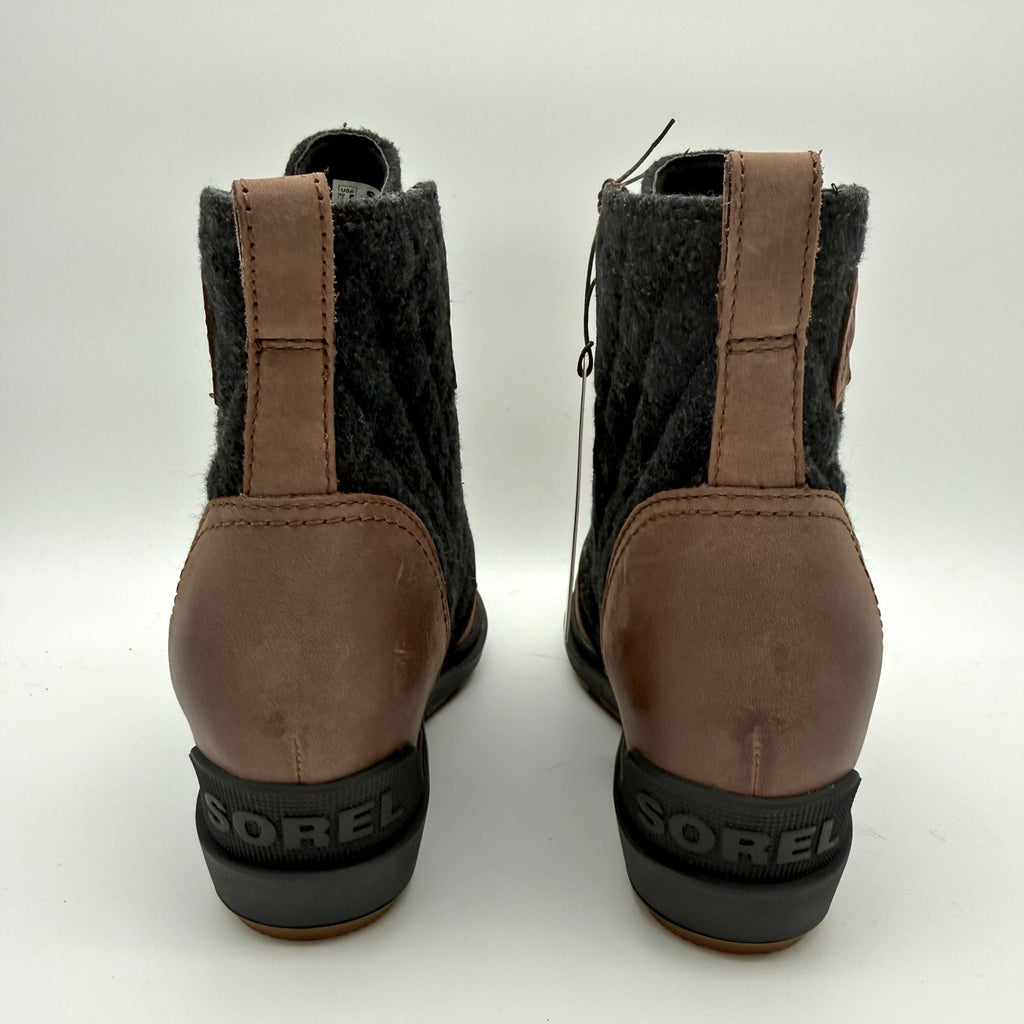 Sorel Womens Evie ll NW Ankle Bootie US 7.5 EU 38.5 Tan Suede Waterproof NIB