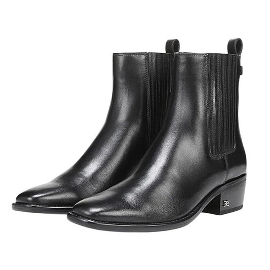 Sam Edelman Womens Bronson Ankle Boots US 7.5 M EU 38 Black Leather NIB