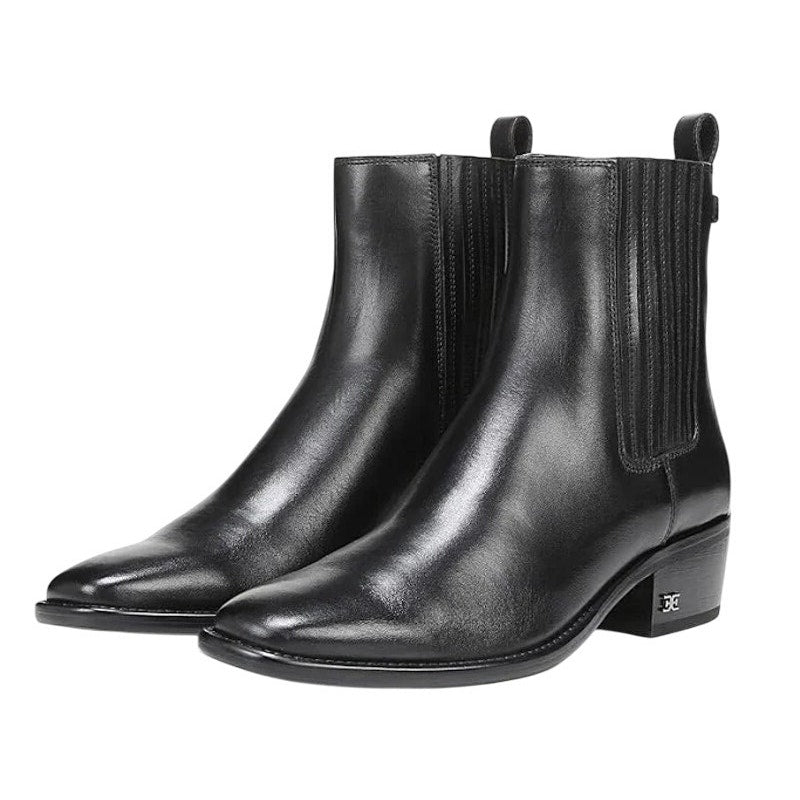 Sam Edelman Womens Bronson Ankle Boots Size 7.5 M EU 38 Black Leather NIB