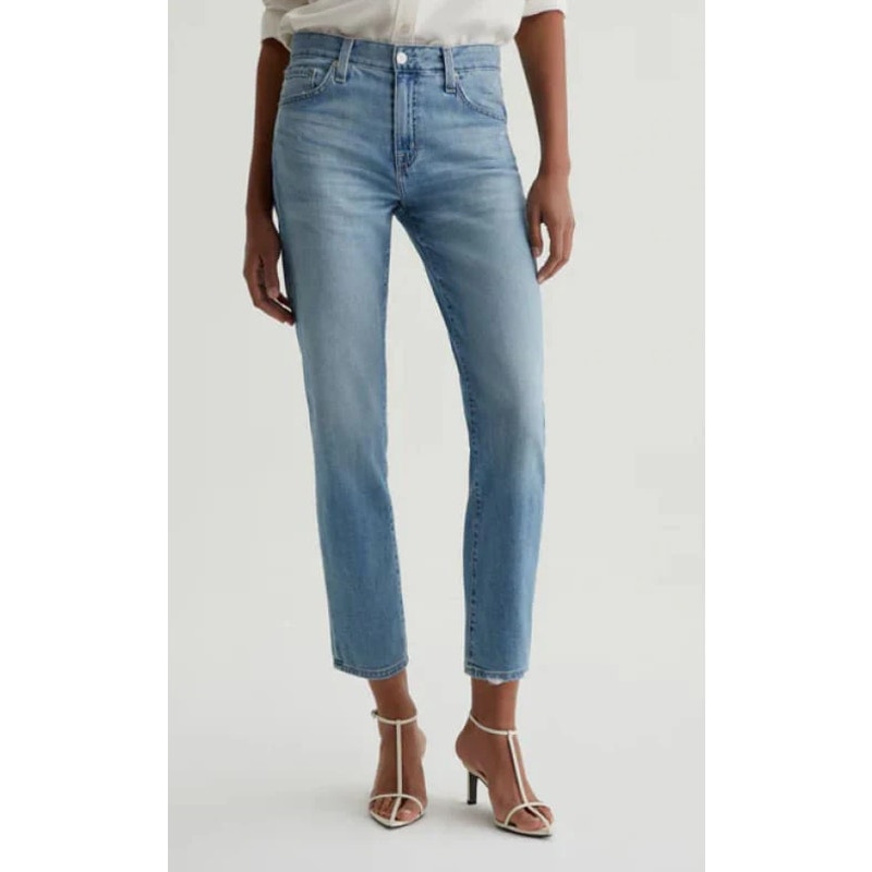 AG ADRIANO GOLDSCHMIED Ex Boyfriend Slouchy Slim Jeans 29x27 US 8 Aries Blue NWT
