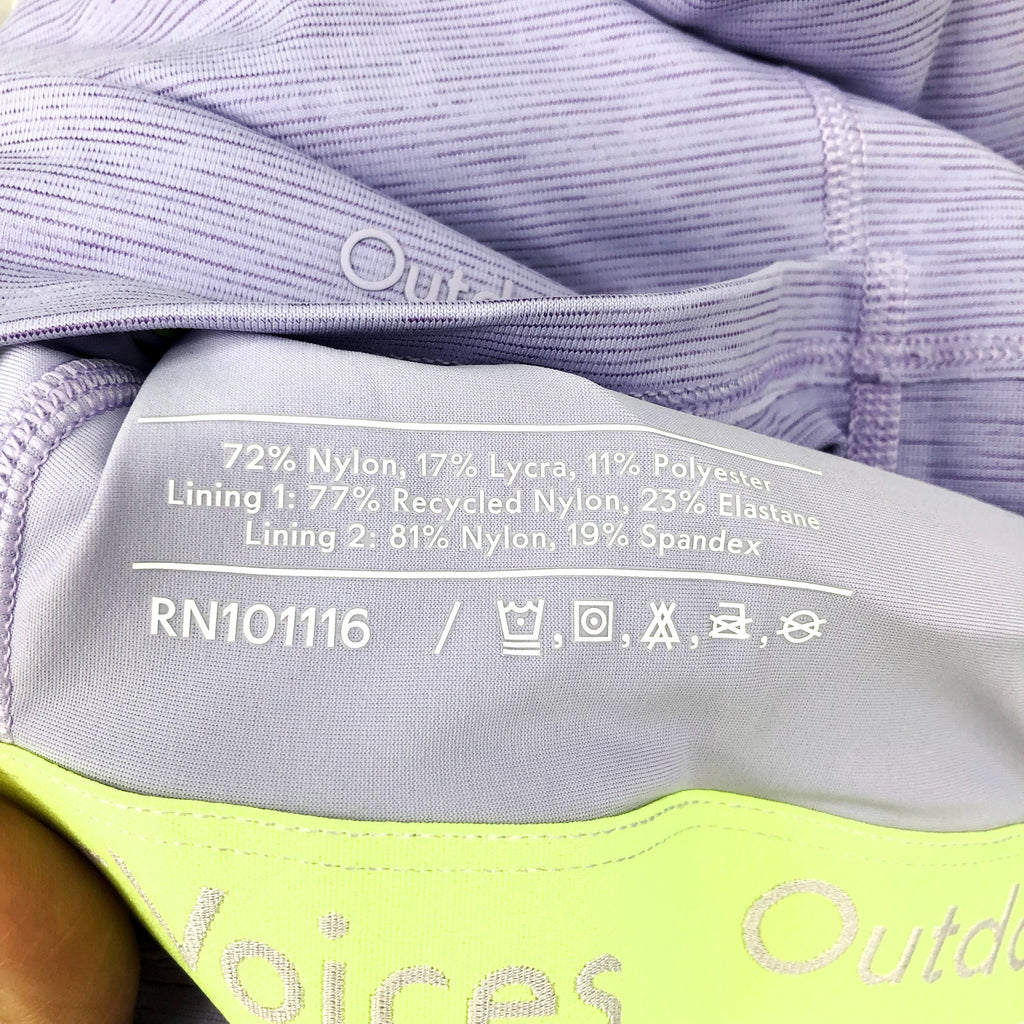 OUTDOOR VOICES Women's TechSweat Tank Top XL Wisteria Purple Criss-Cross NWT