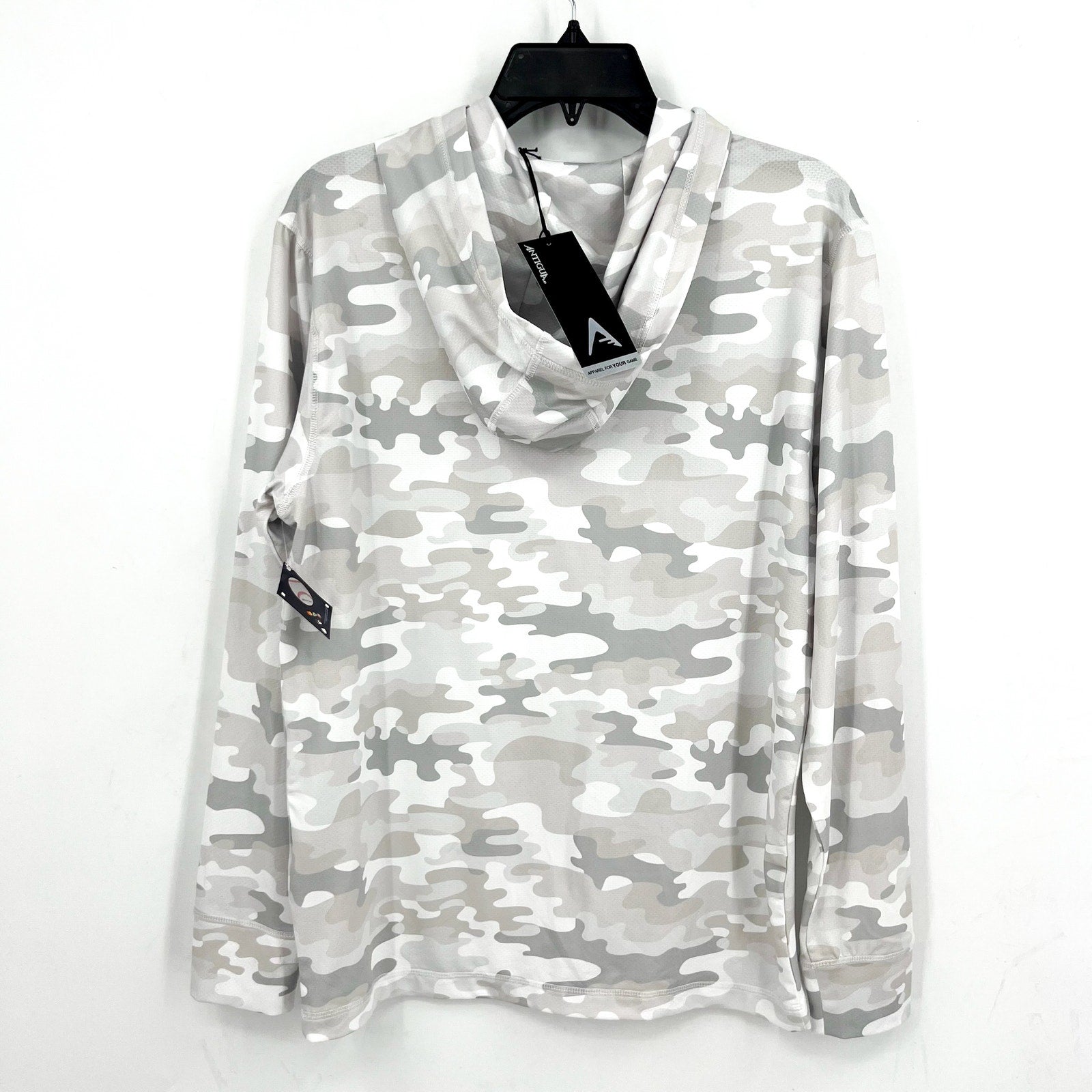 ANTIGUA Mens Texas Ranger Sector Hoodie Small White Gray Camo Sweatshirt NWT