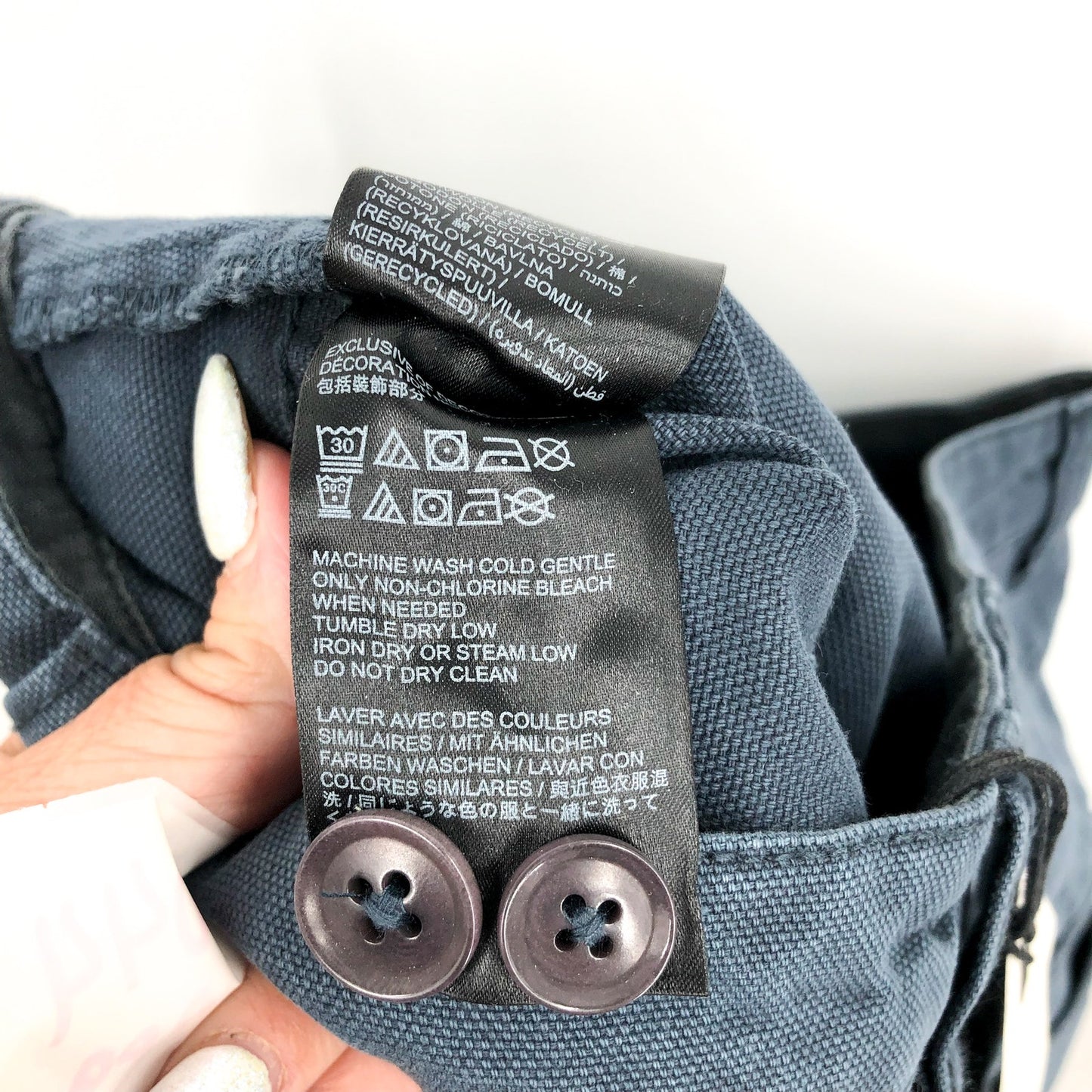 PRANA Womens Melrose Relaxed Pant Size 8 Reg Blue Stormy Night Barrel NWT