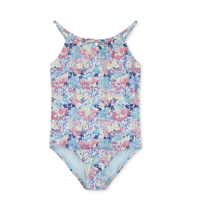 HURLEY Girls' Floral UPF Protection One Piece Swimsuit Size 14 Multicolor NWT