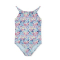 HURLEY Girls' Floral UPF Protection One Piece Swimsuit Size 14 Multicolor NWT