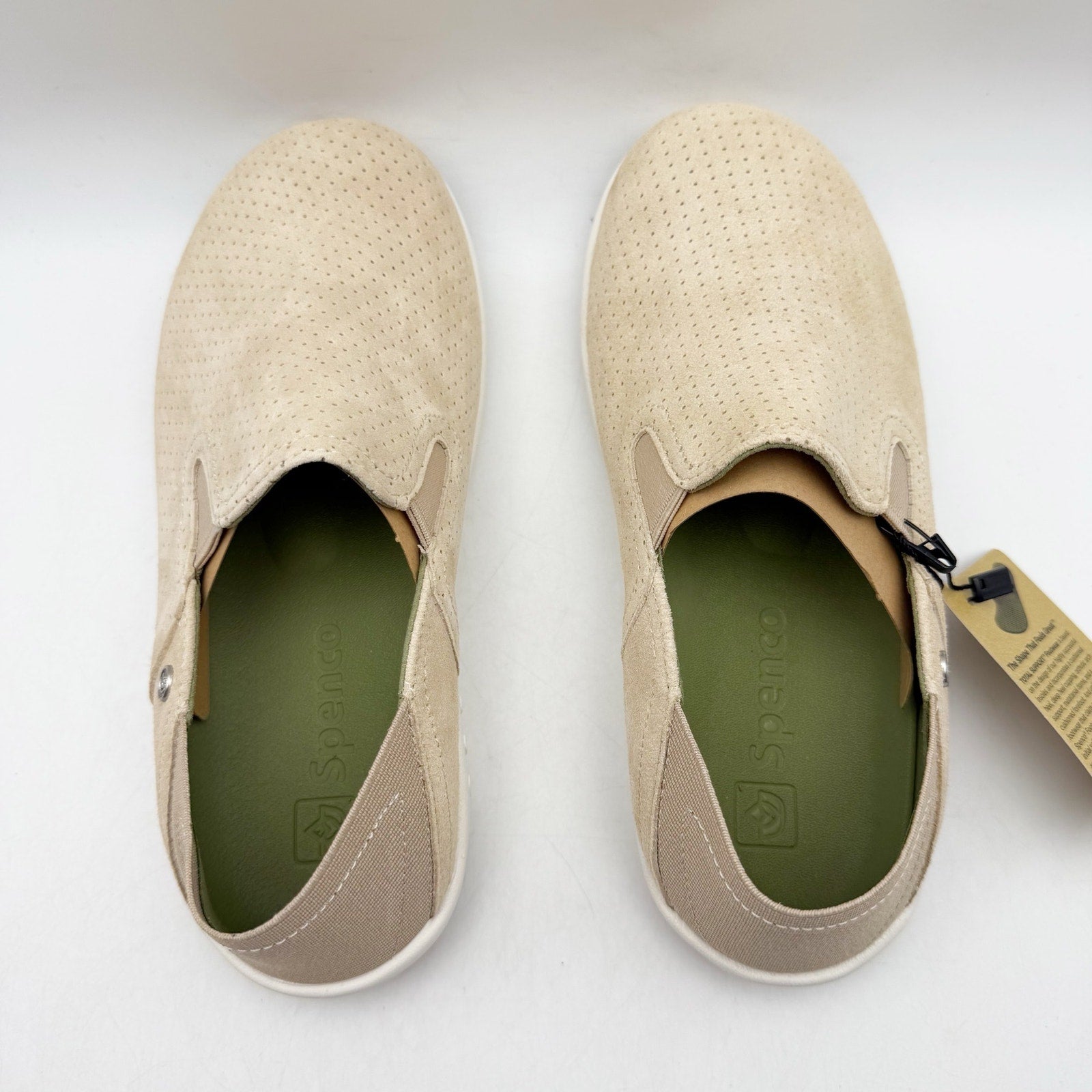 Spenco Waco Womens Siesta Convertible Shoes SIZE 6 Tan Suede Casual NIB