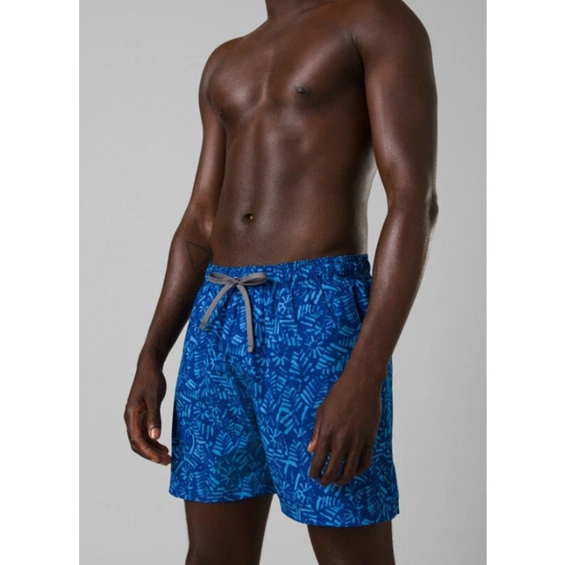 PRANA Men's Plunge Swim Shorts XL Blue Rich Sapphire Cabo 6" Inseam NWT