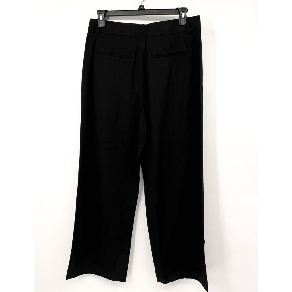Everlane Womens The Way-High Drape Pant Size 12 30" Inseam Pleated Black NWT