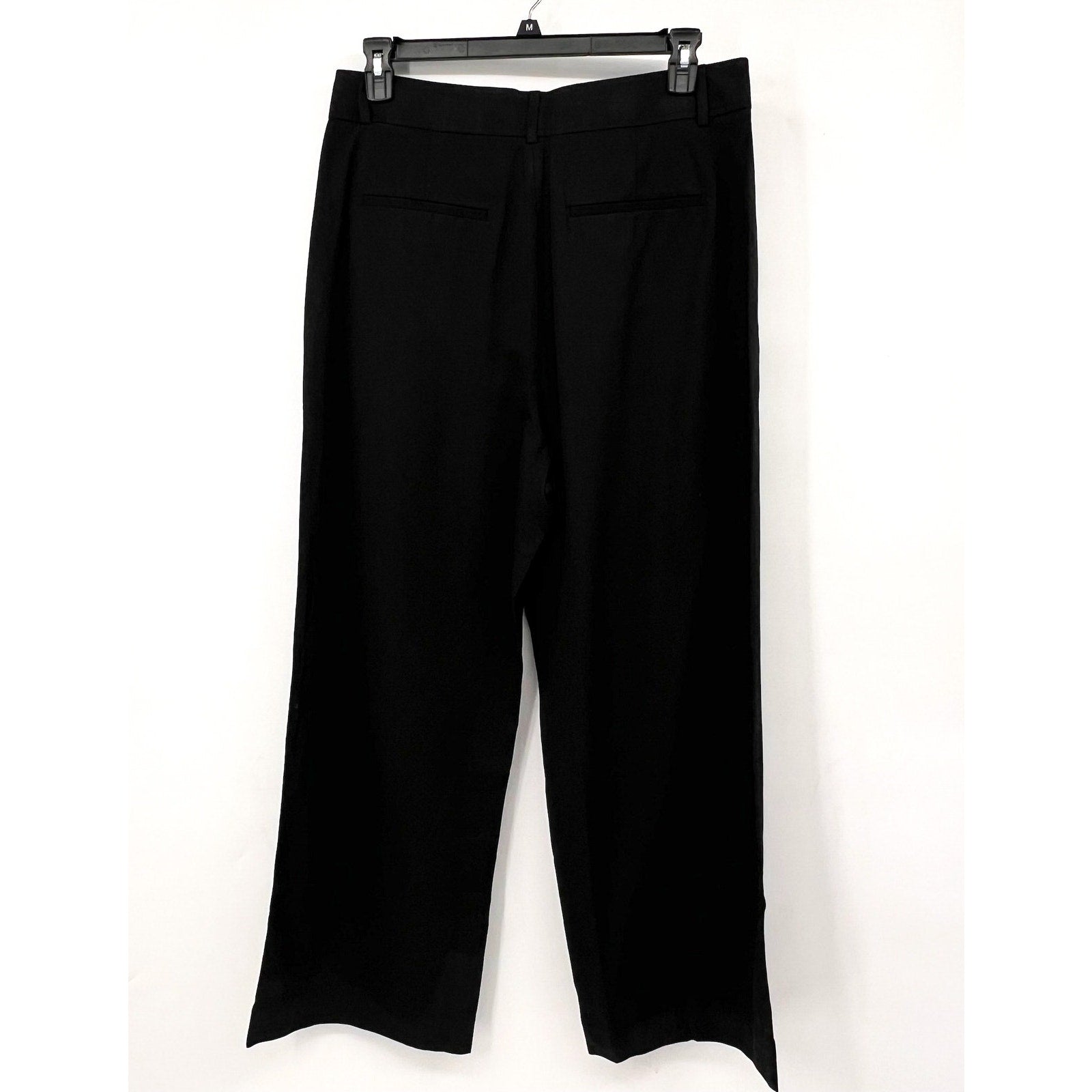 Everlane Womens The Way-High Drape Pant Size 12 30" Inseam Pleated Black NWT