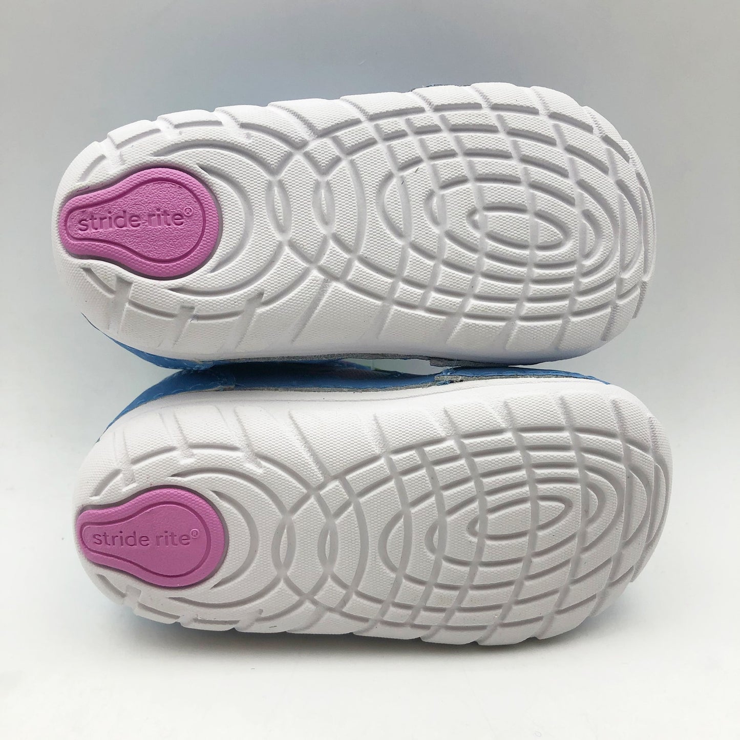 Stride Rite SM Turbo Girls Sneaker Size 6 Blue Pink White Kids Shoe NIB